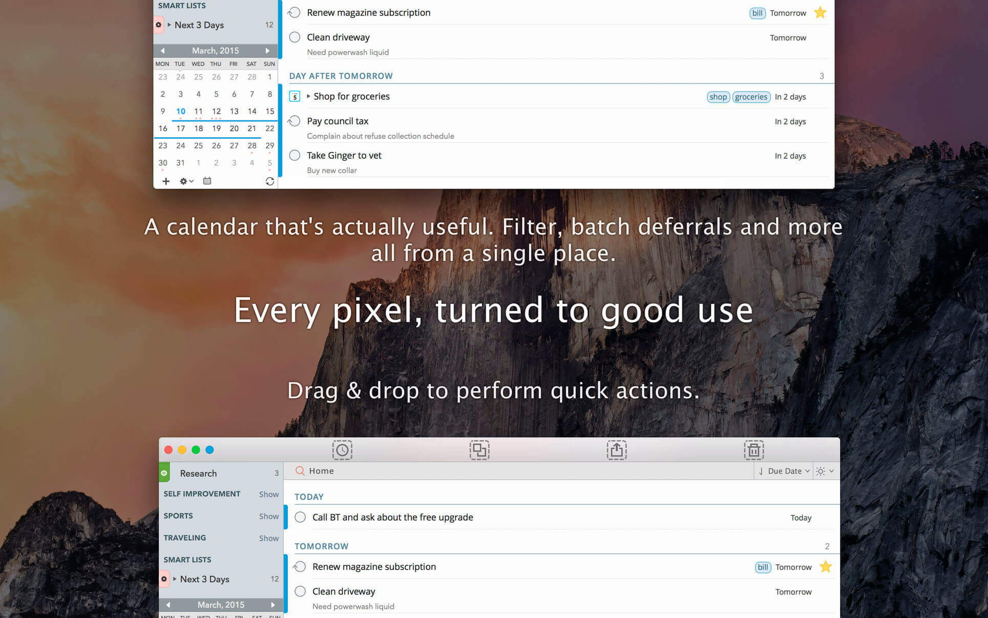 2Do 2.8.6 (280608) for Mac screenshot