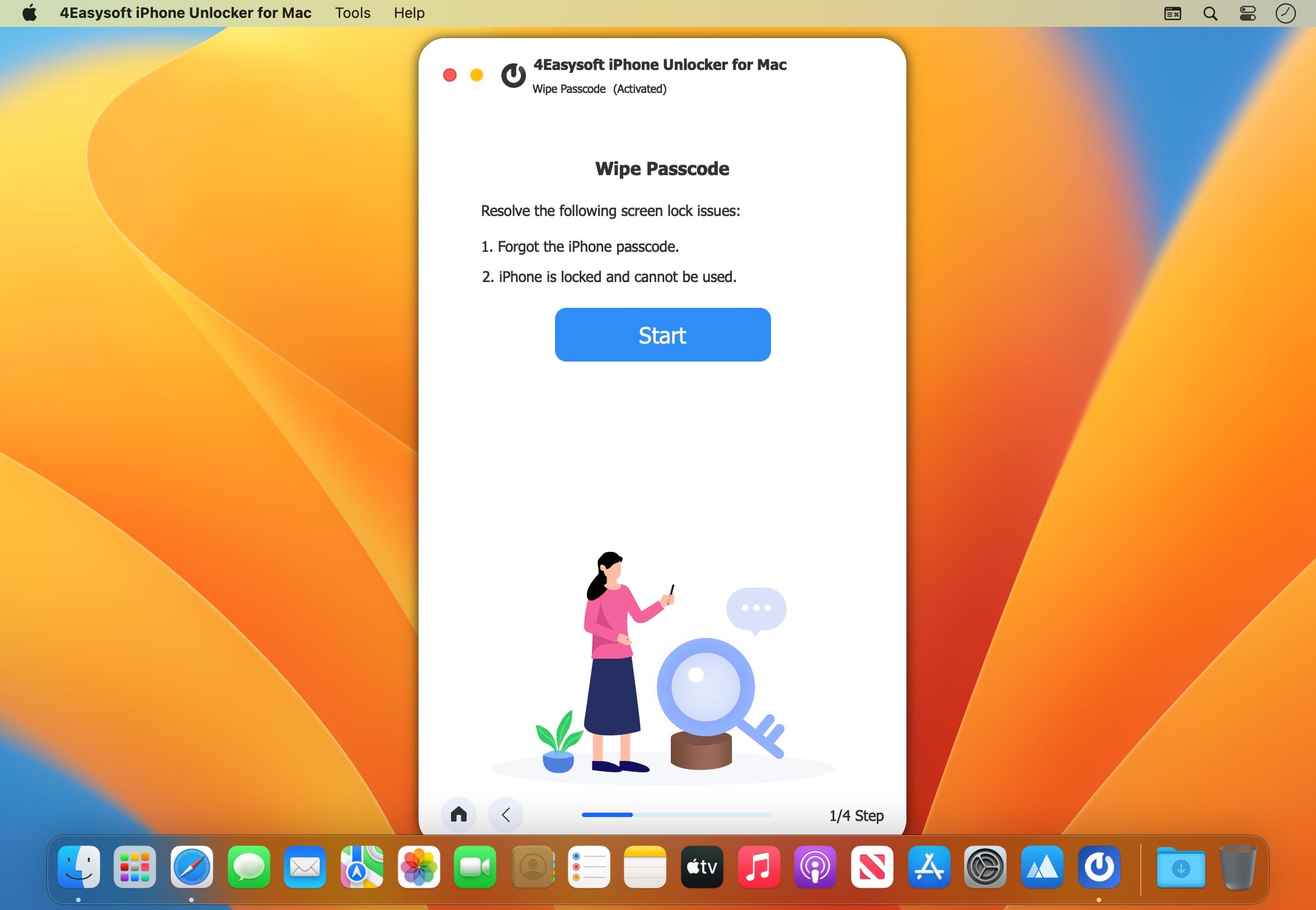 4Easysoft iPhone Unlocker 1.0.26 for Mac screenshot