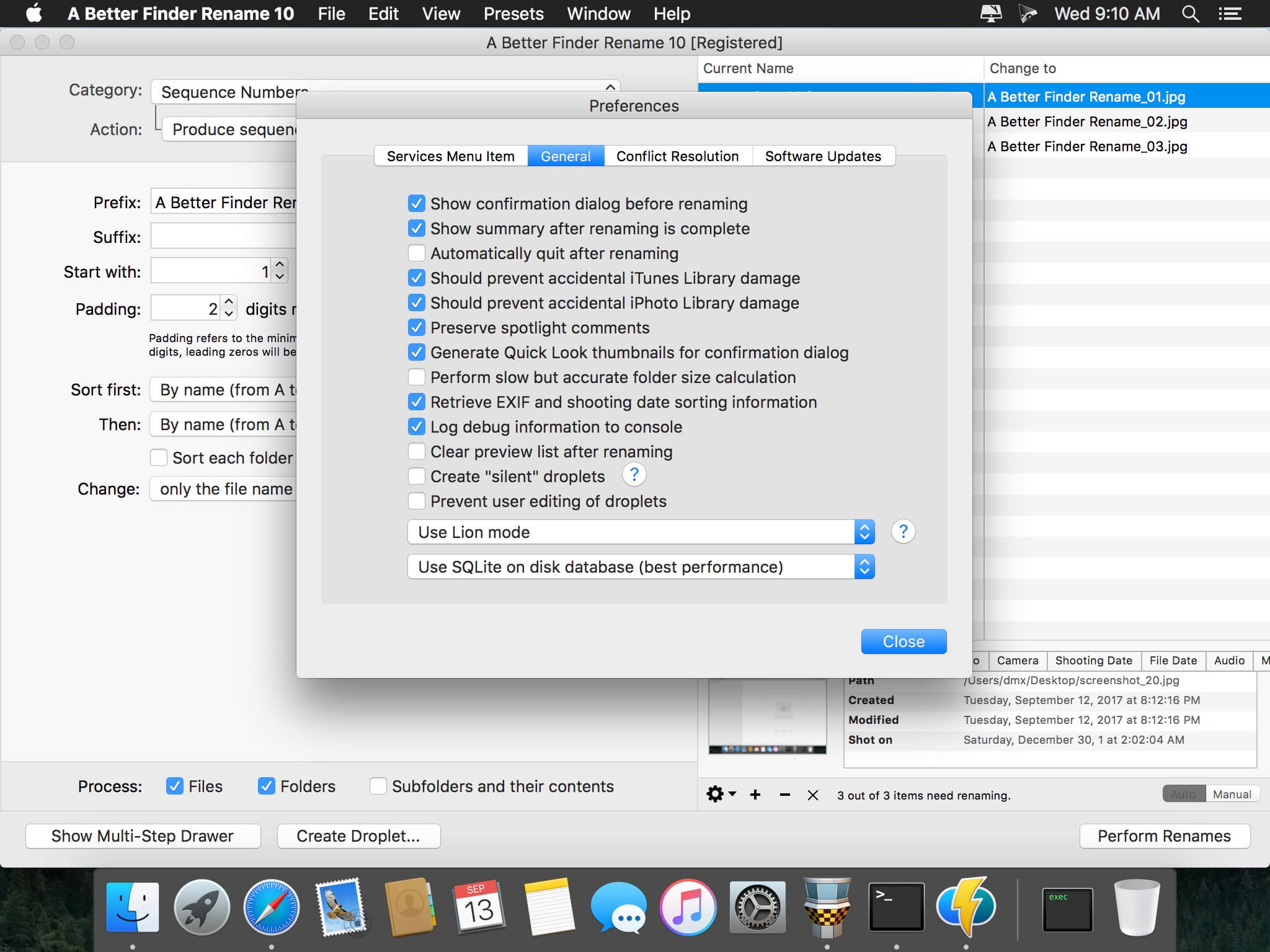 A Better Finder Rename 11.37 for Mac screenshot
