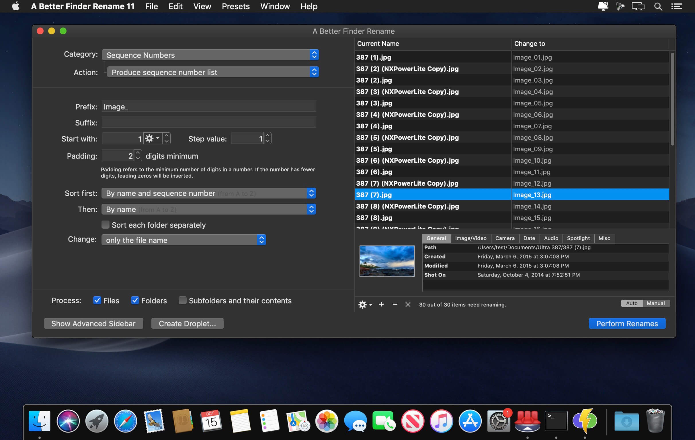 A Better Finder Rename 12.24 for Mac screenshot