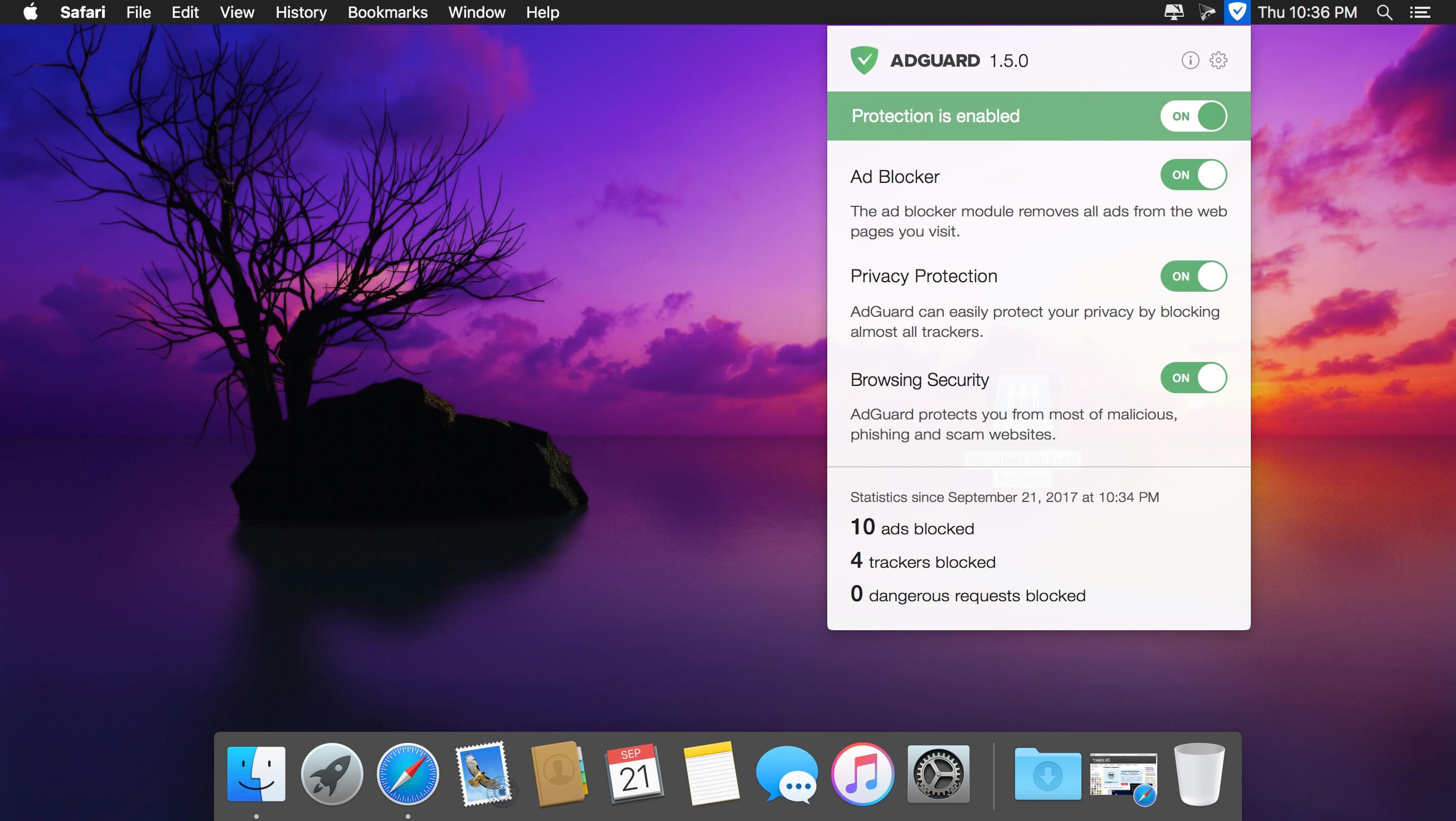 Adguard 2.5.1 (918) Release for Mac screenshot
