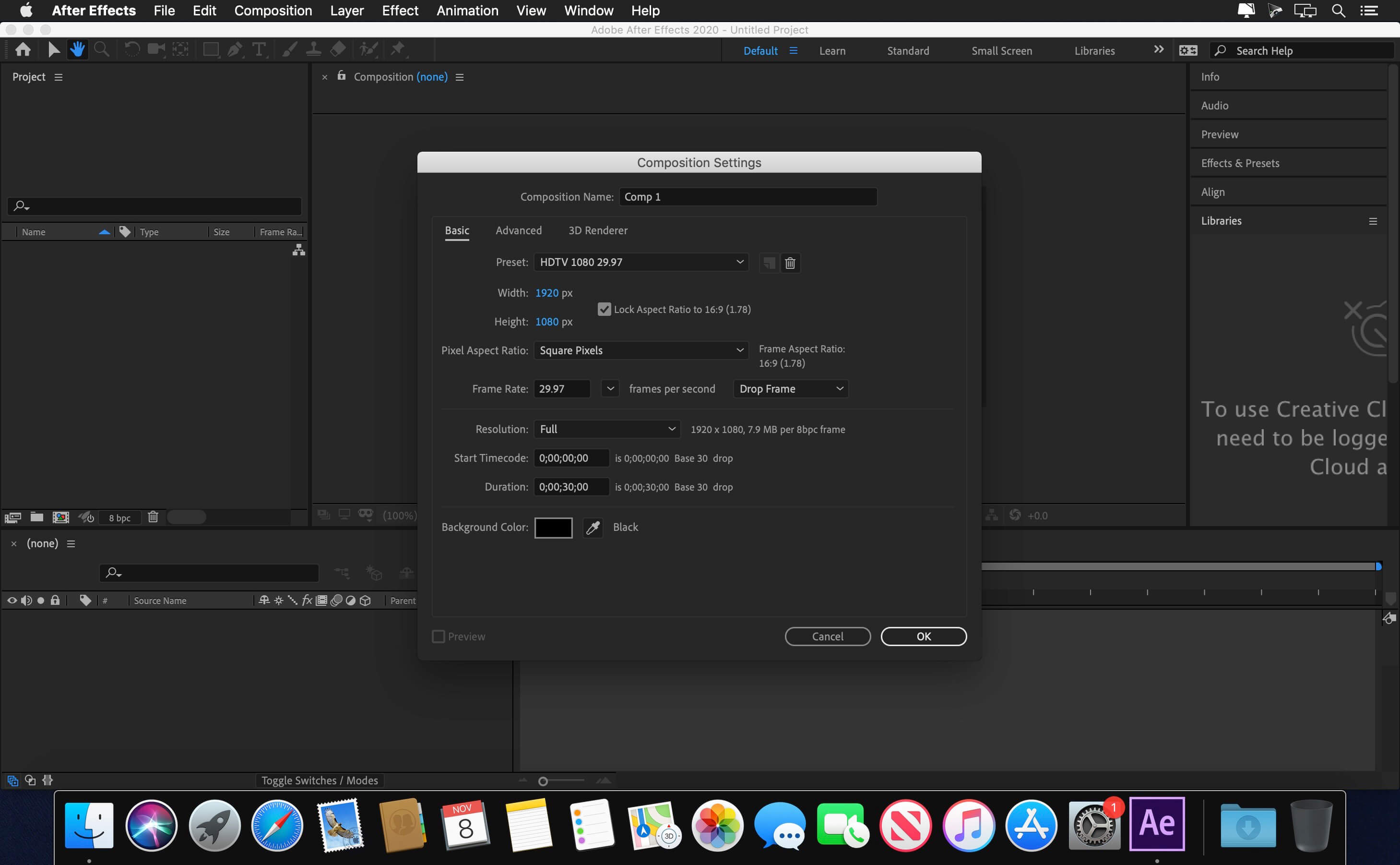 Adobe After Effects 2026 v26.0.0 for Mac screenshot