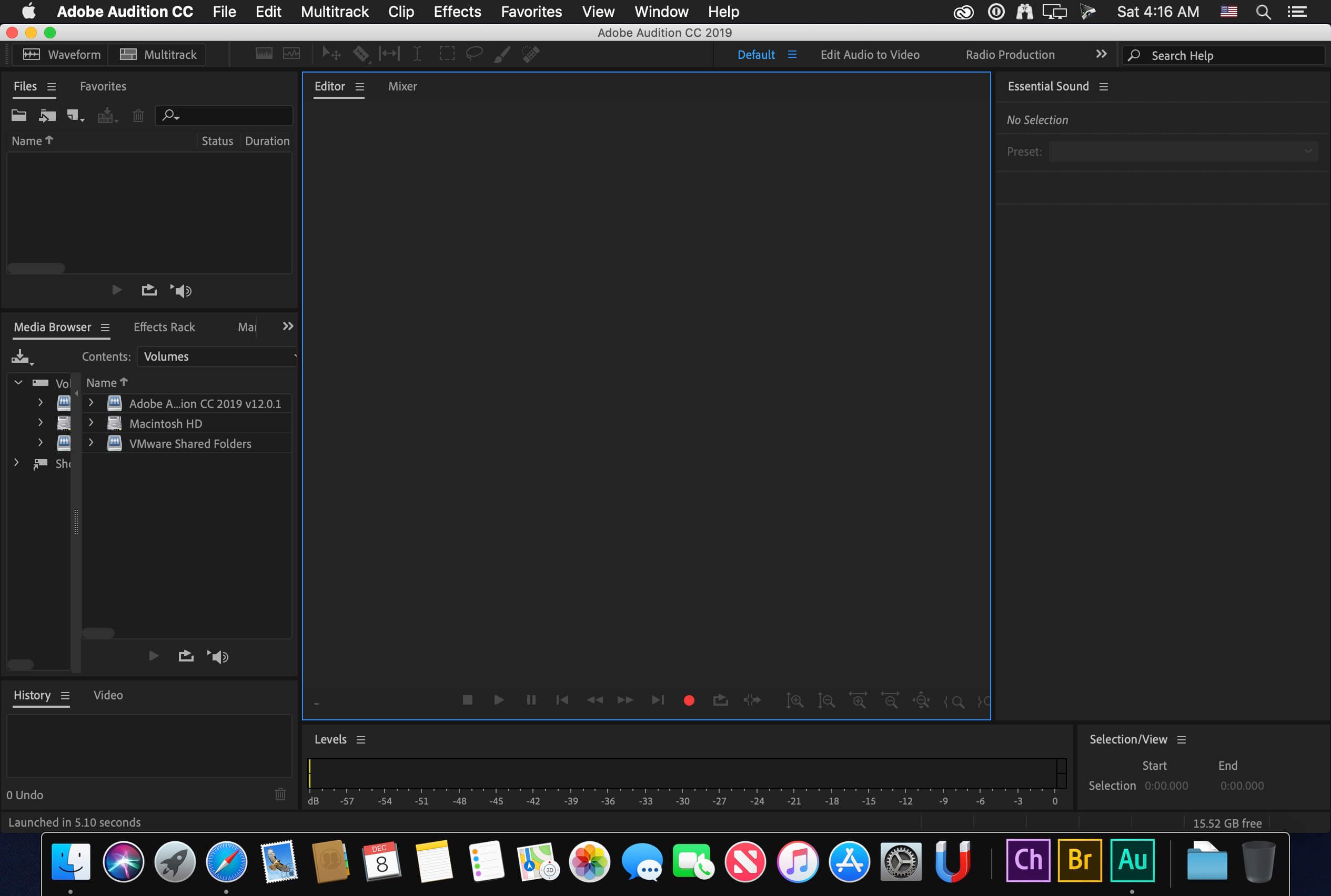 Adobe Audition 2020 v13.0.11 for Mac screenshot