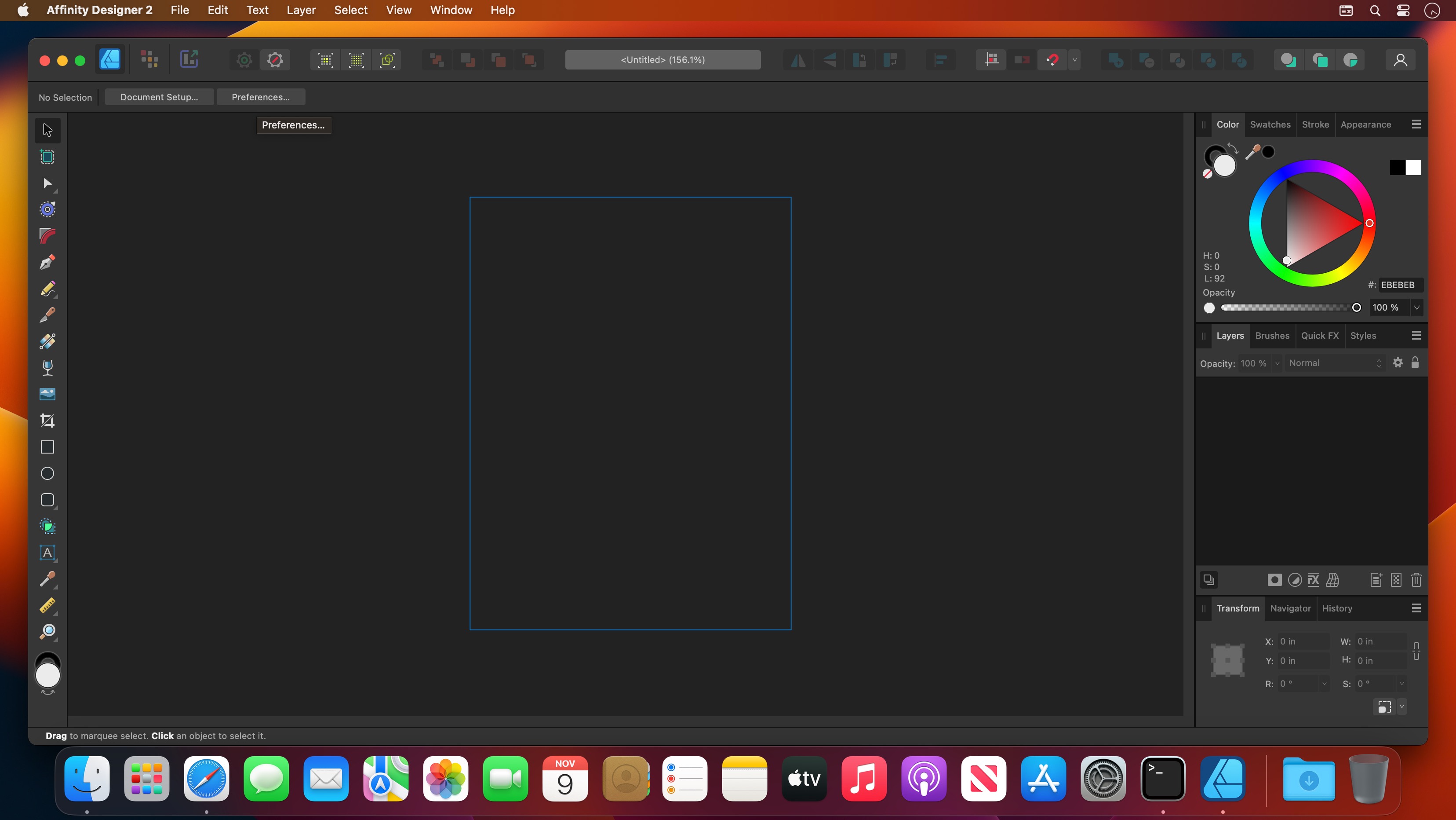 Affinity Designer 2.5.0 for Mac screenshot
