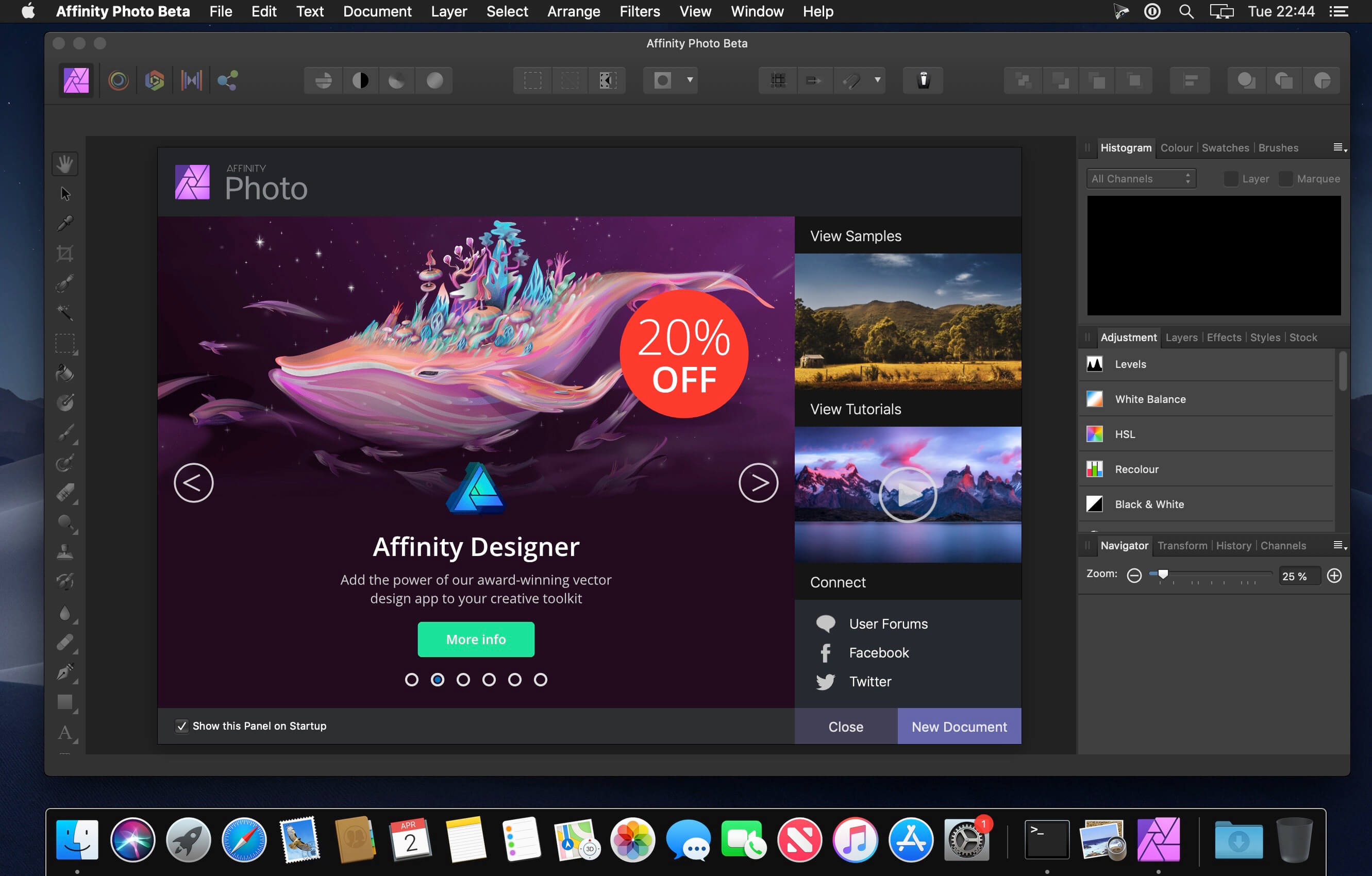 Affinity Photo 1.8.6 for Mac screenshot