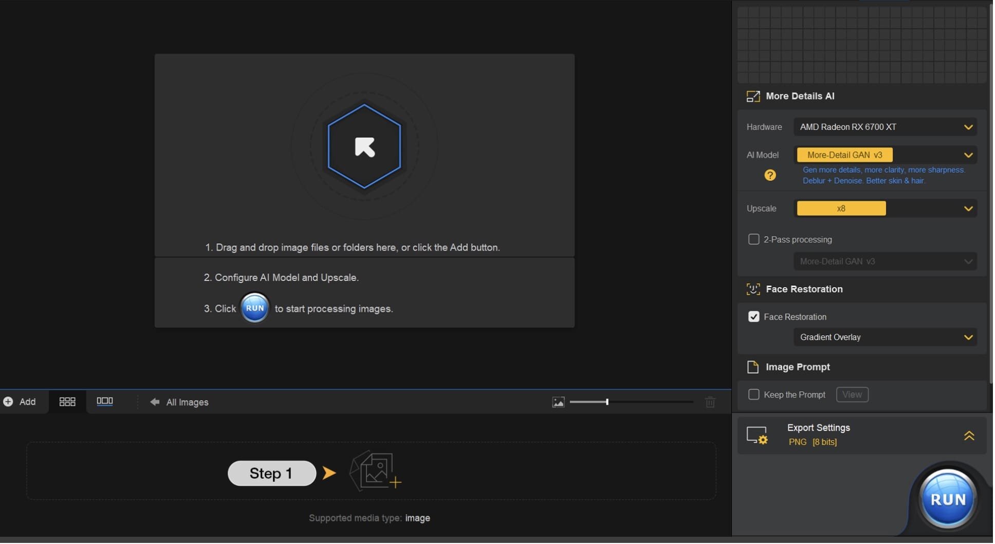 Aiarty Image Enhancer 3.8 for Mac screenshot