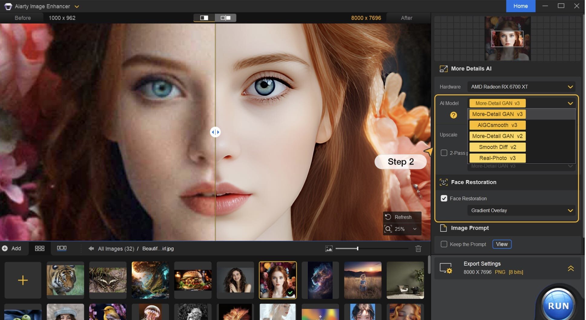 Aiarty Image Enhancer 3.9 for Mac screenshot