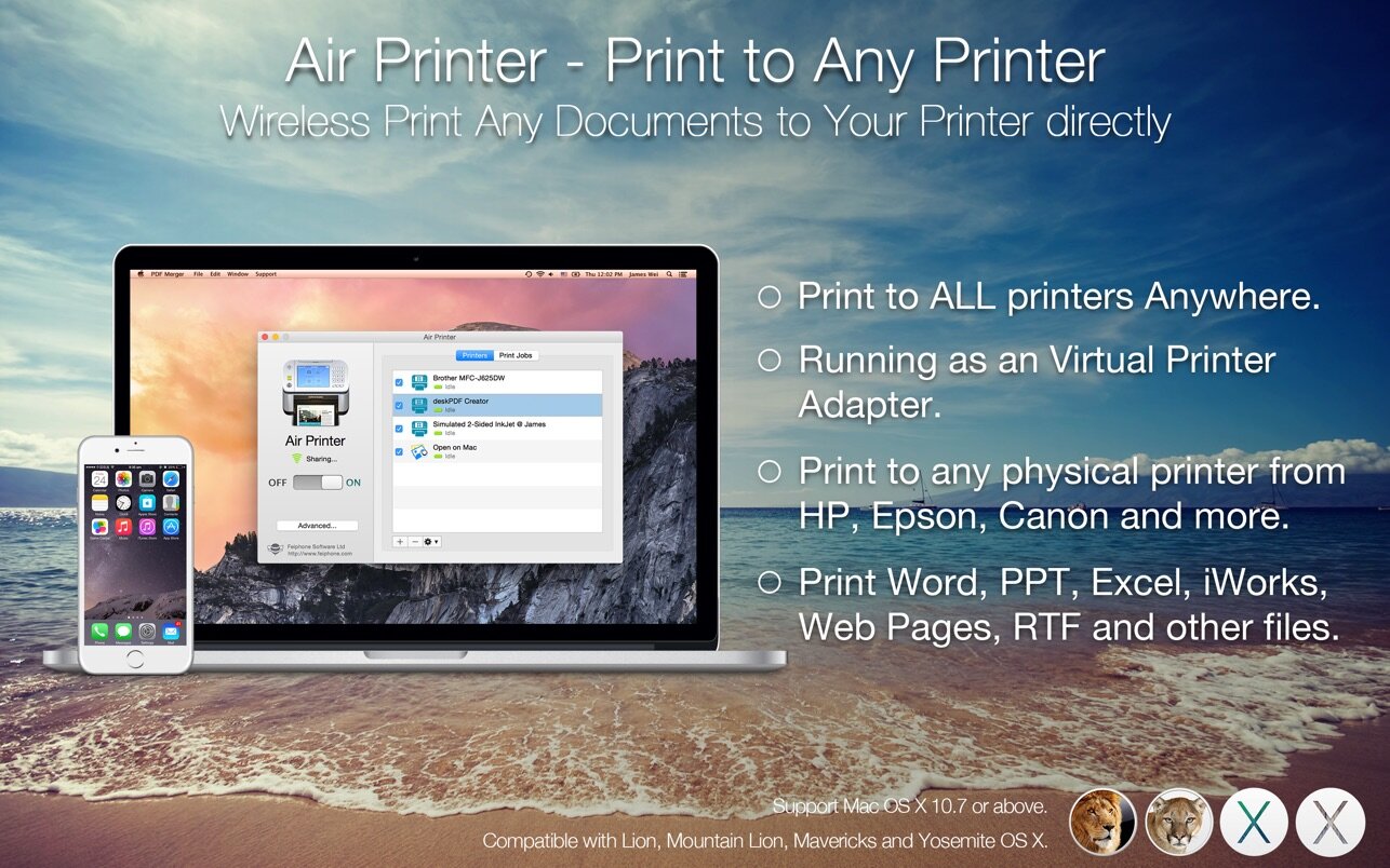 Air Printer – Printer Server 6.4.5 for Mac screenshot