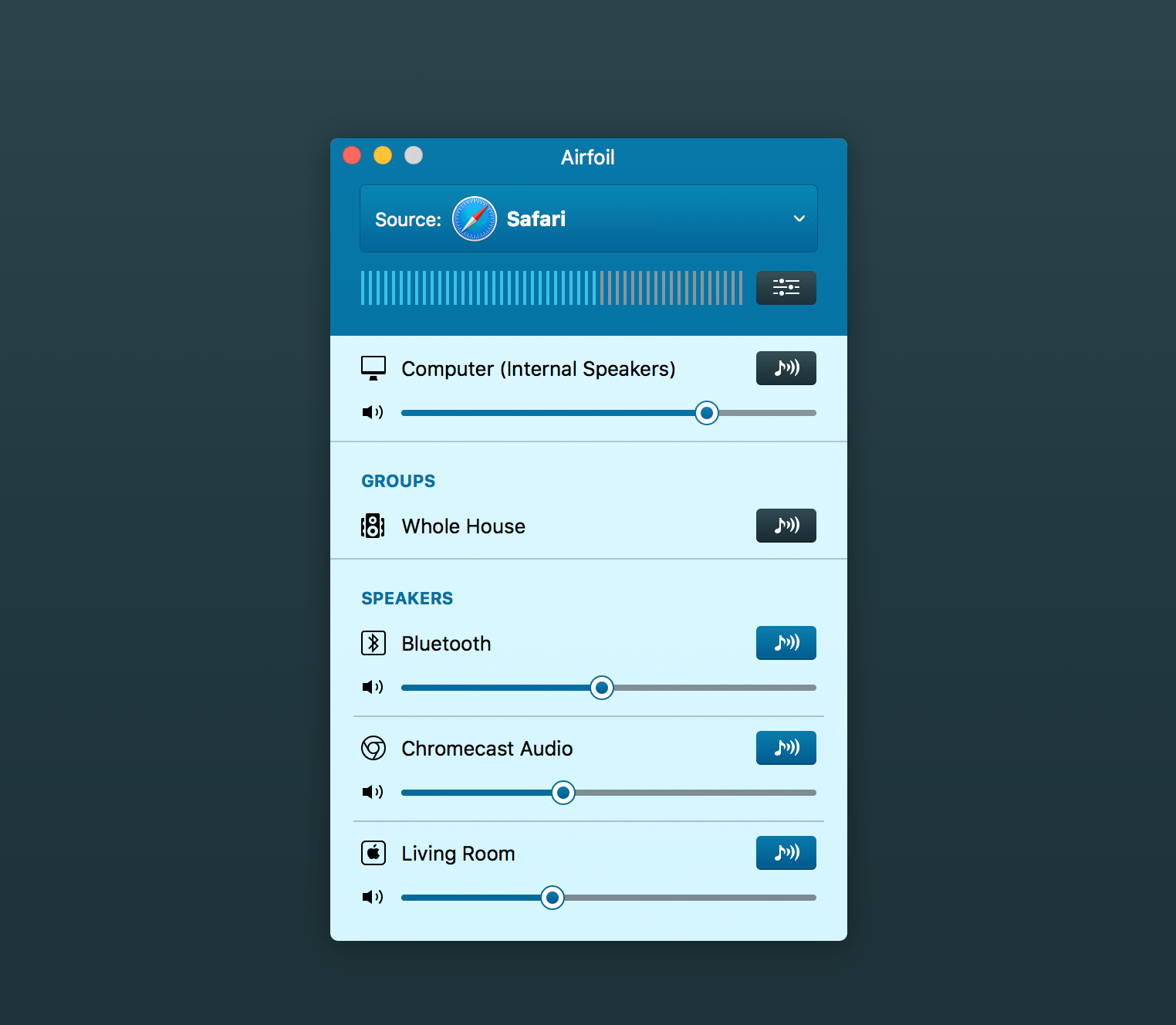 Airfoil 5.12.1 for Mac screenshot