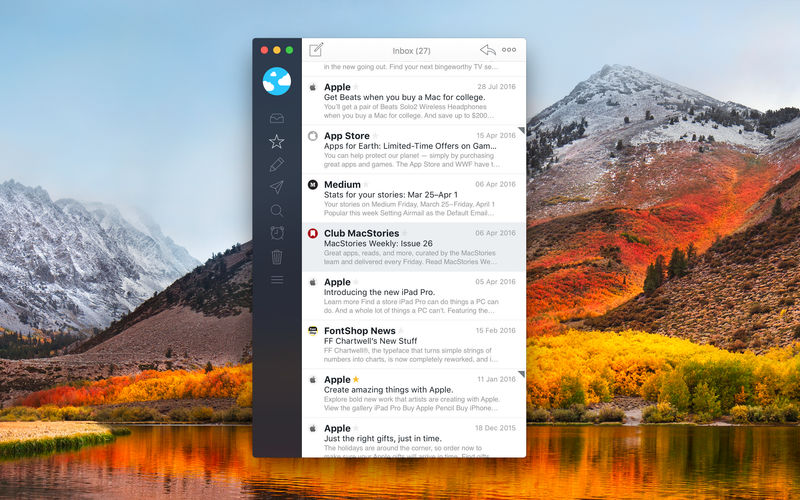 AirMail Pro 5.8.1 for Mac screenshot