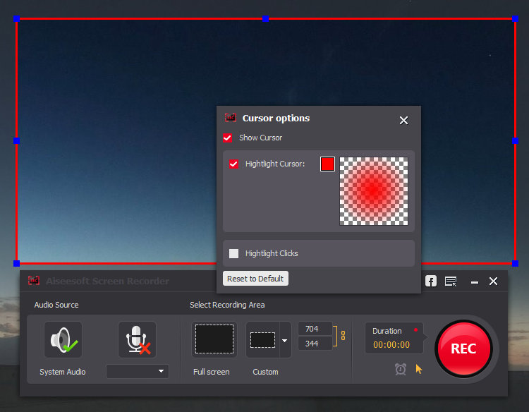 Aiseesoft Screen Recorder 2.2.62 for Mac screenshot