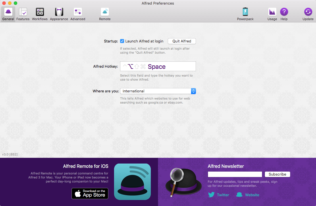 Alfred 5 Powerpack 5.6.0 (2290) for Mac screenshot