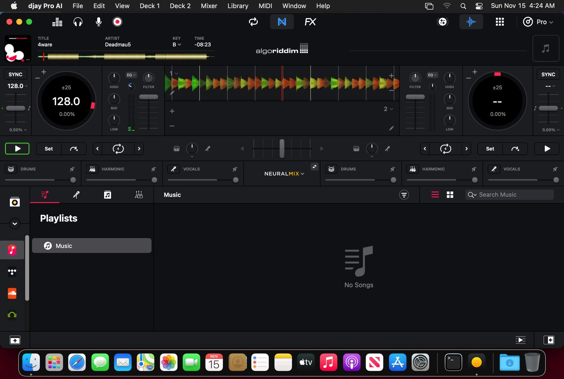 Algoriddim djay Pro 5.1.6 for Mac screenshot