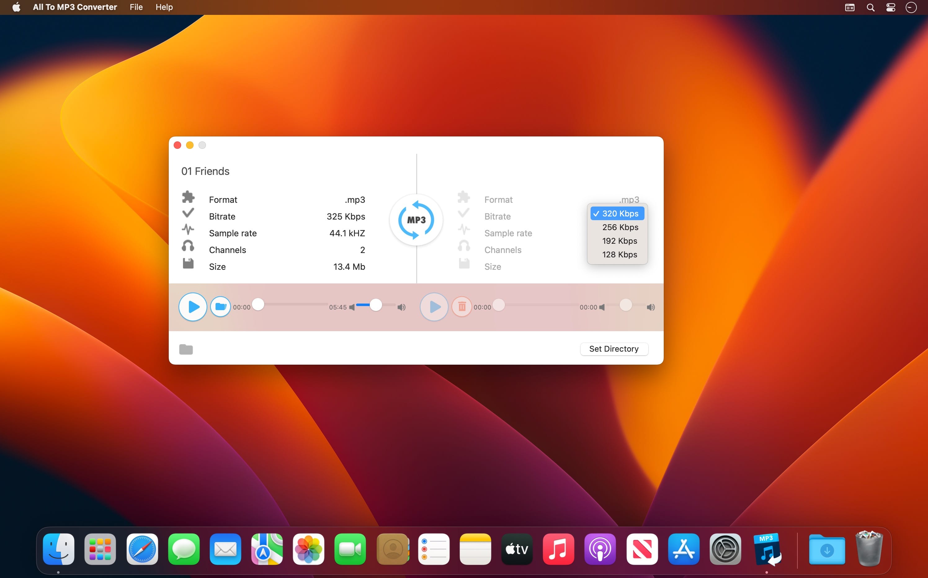 All to MP3 Audio Converter 3.1.6 for Mac screenshot