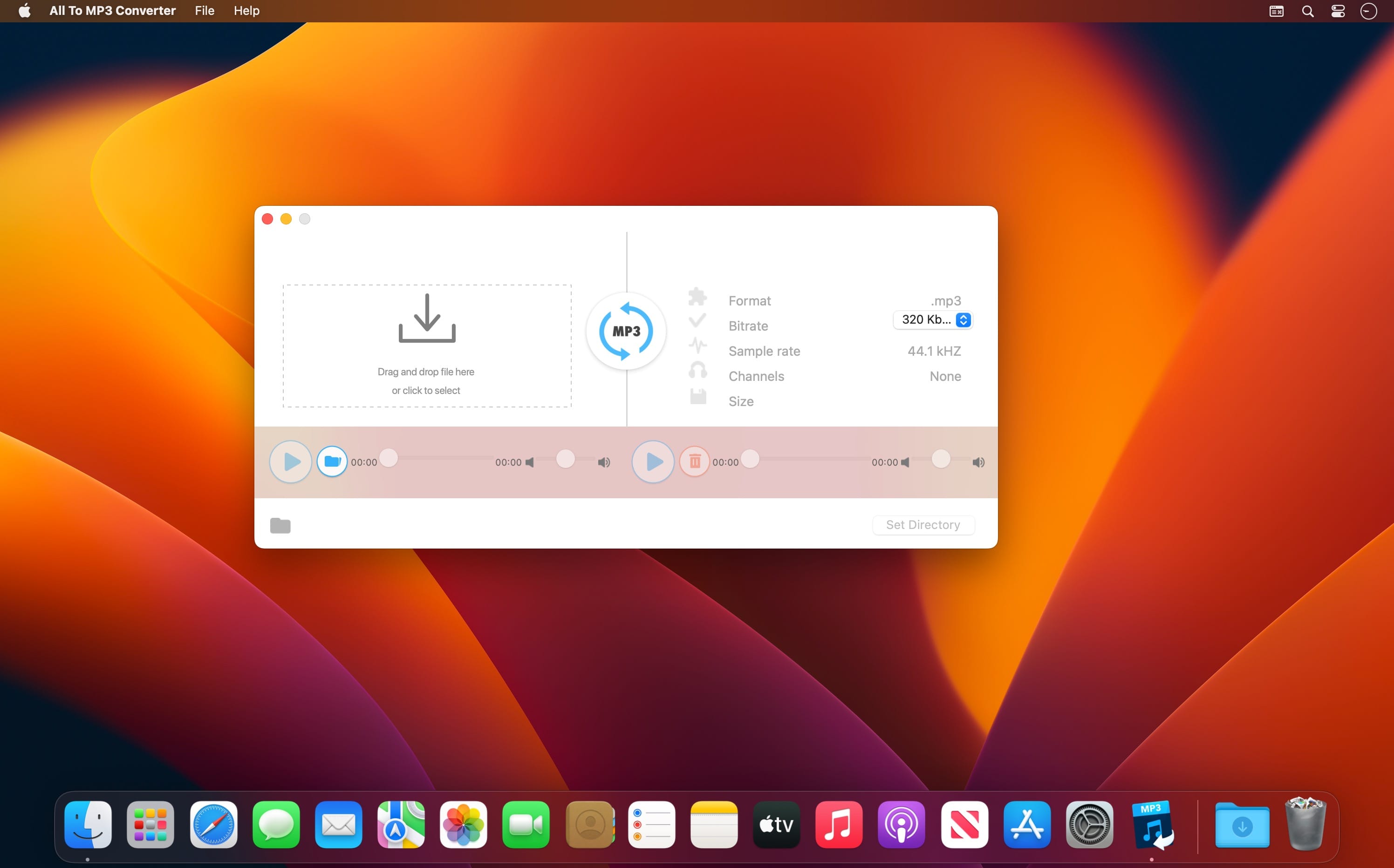 All to MP3 Audio Converter 3.3.1 for Mac screenshot