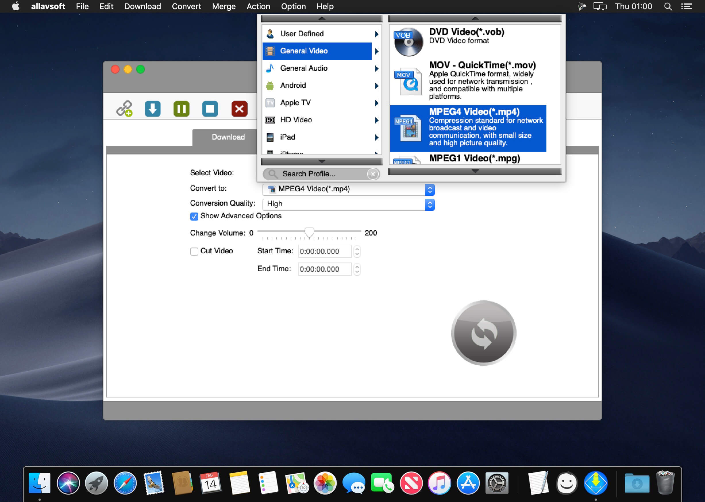 Allavsoft Video Downloader Converter 3.28.0.9253 for Mac screenshot