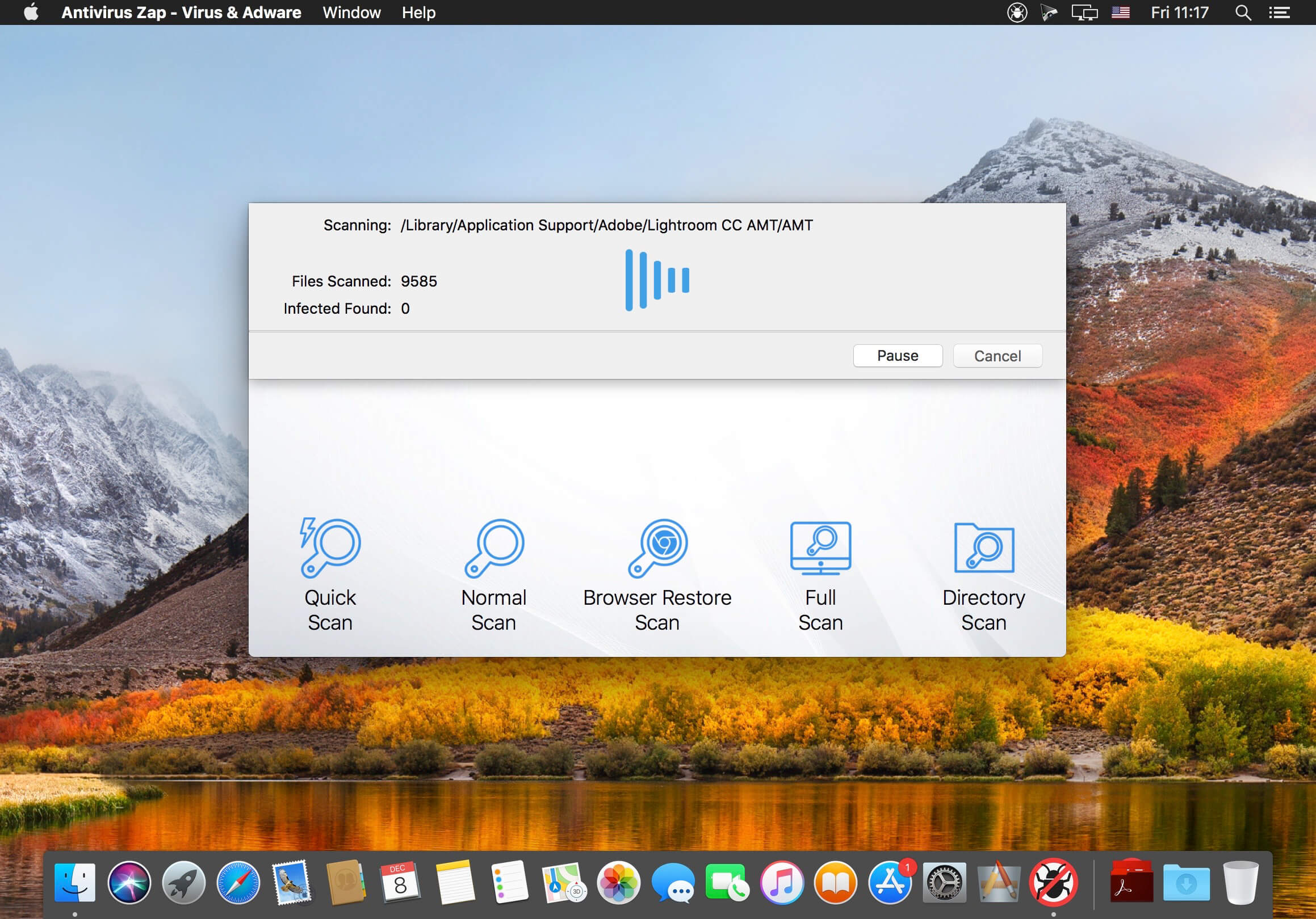 Antivirus Zap Pro 3.9.1.6 for Mac screenshot