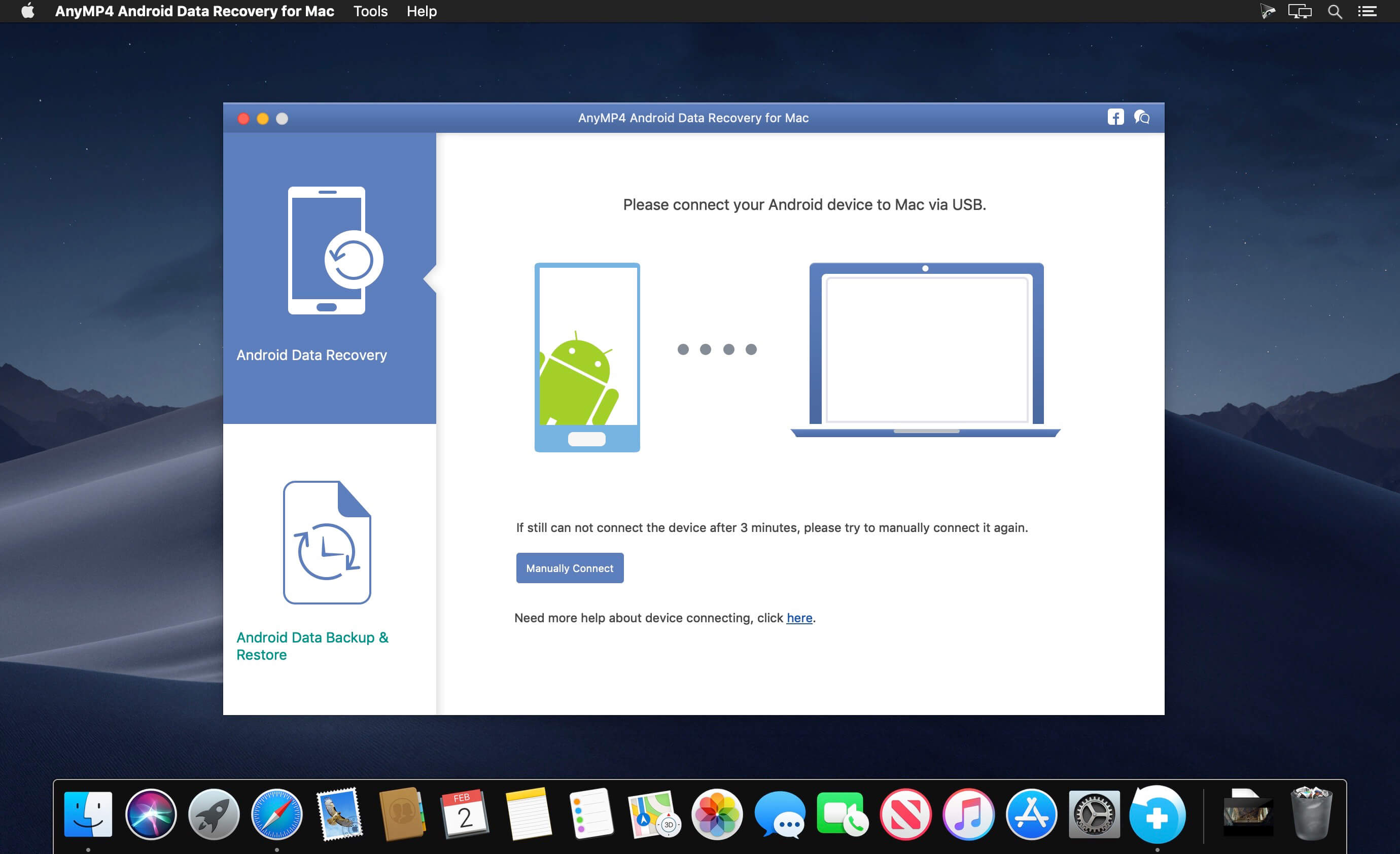 AnyMP4 Android Data Recovery 2.1.26 for Mac screenshot