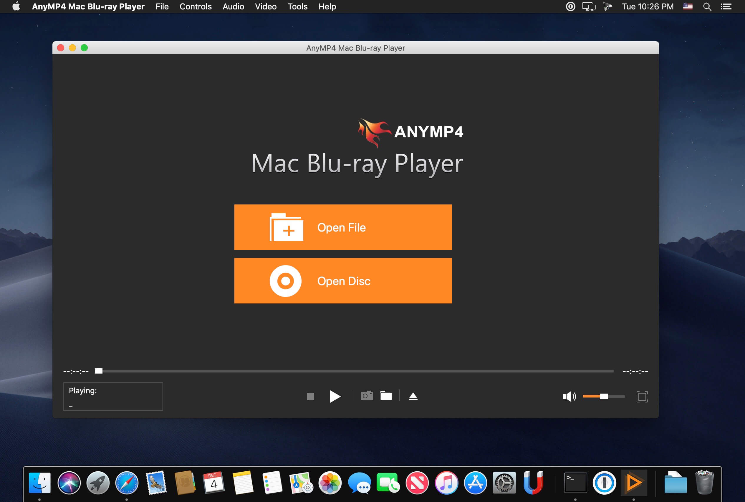 AnyMP4 Blu-ray Player 6.3.78 for Mac screenshot