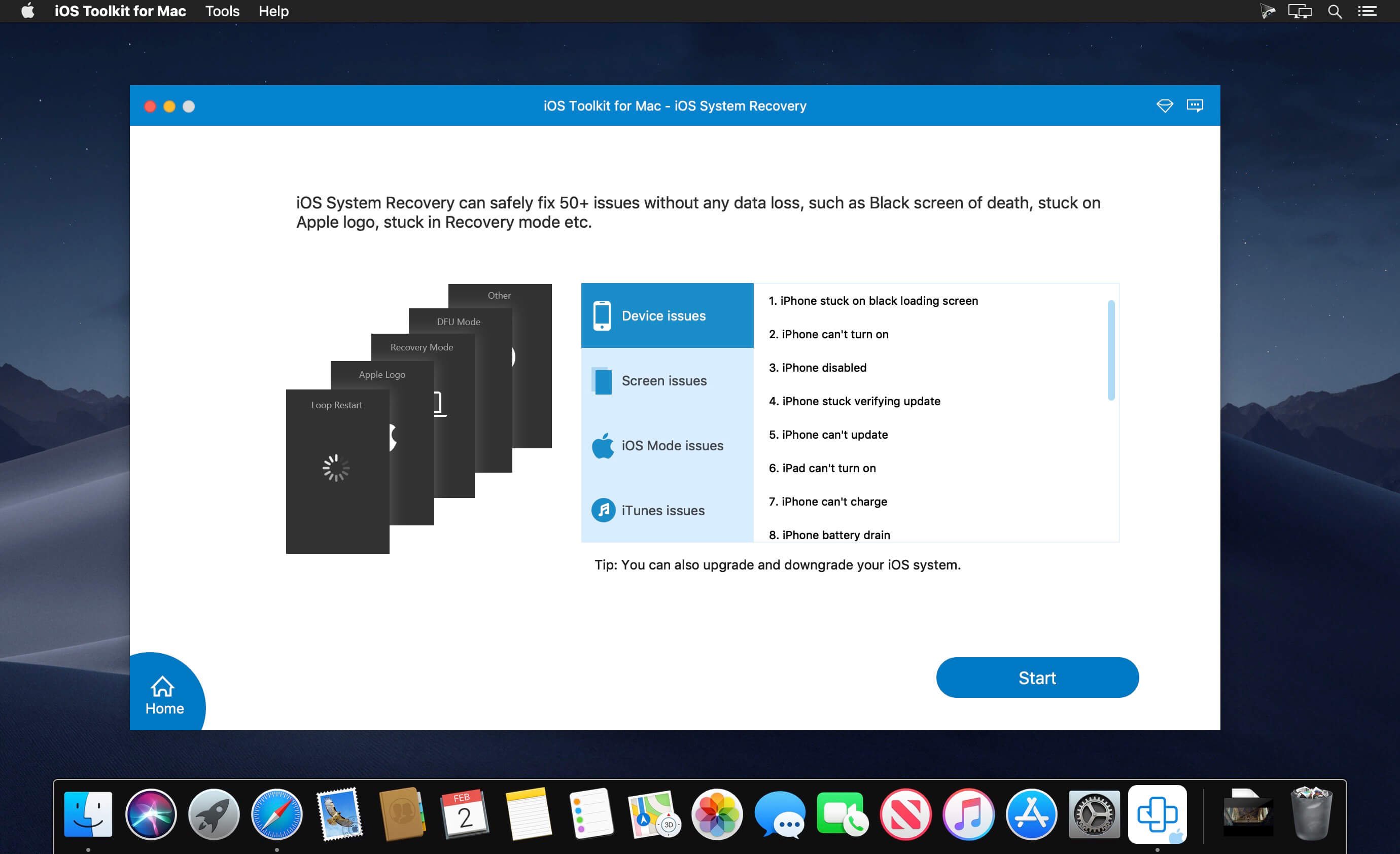 AnyMP4 iPhone Data Recovery 9.1.20 for Mac screenshot