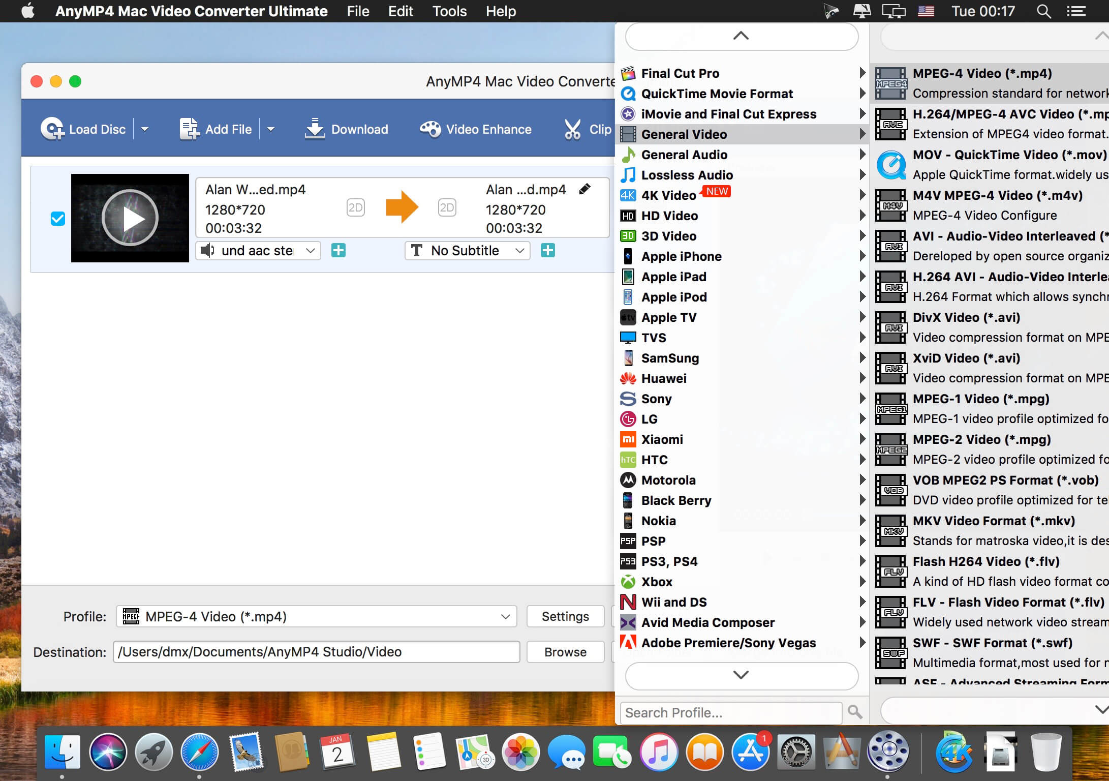 AnyMP4 Video Converter 8.2.30 for Mac screenshot