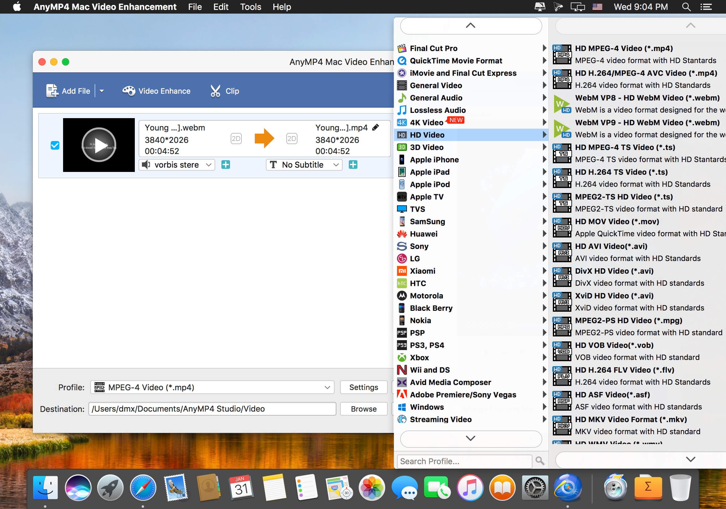 AnyMP4 Video Enhancement 8.2.32 for Mac screenshot