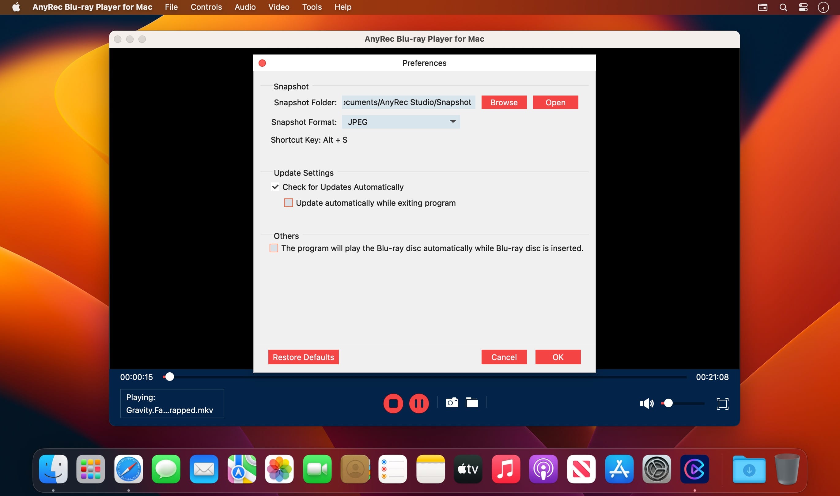 AnyRec Blu-ray Player 1.0.18 for Mac screenshot