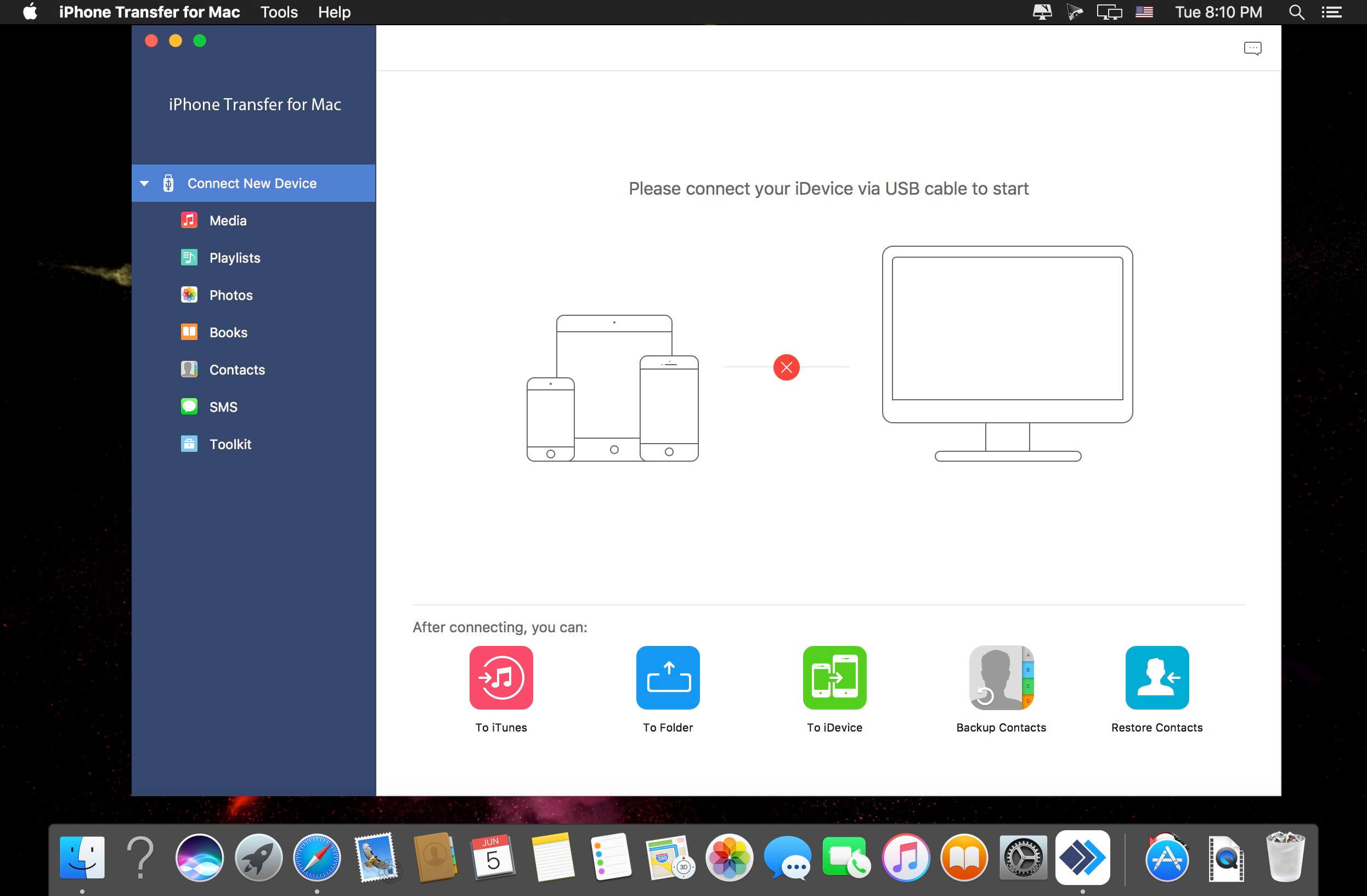Apeaksoft iPhone Transfer 2.0.80 for Mac screenshot