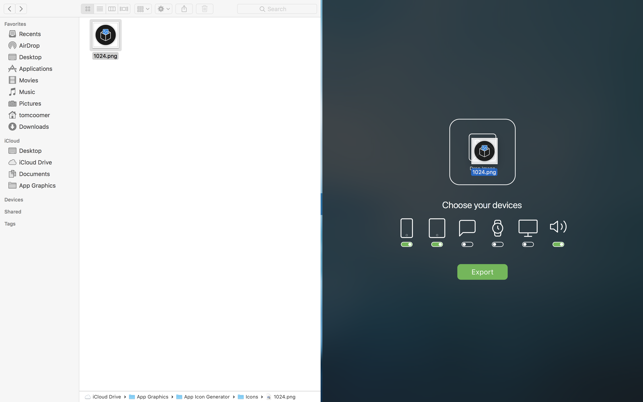 App Icon Generator 1.7.0 for Mac screenshot