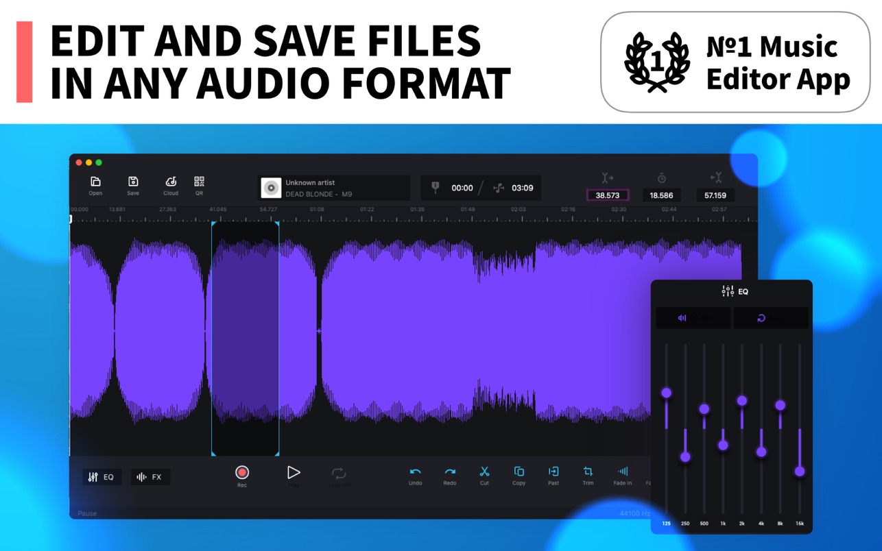 Audio Editor 1.7.1 for Mac screenshot