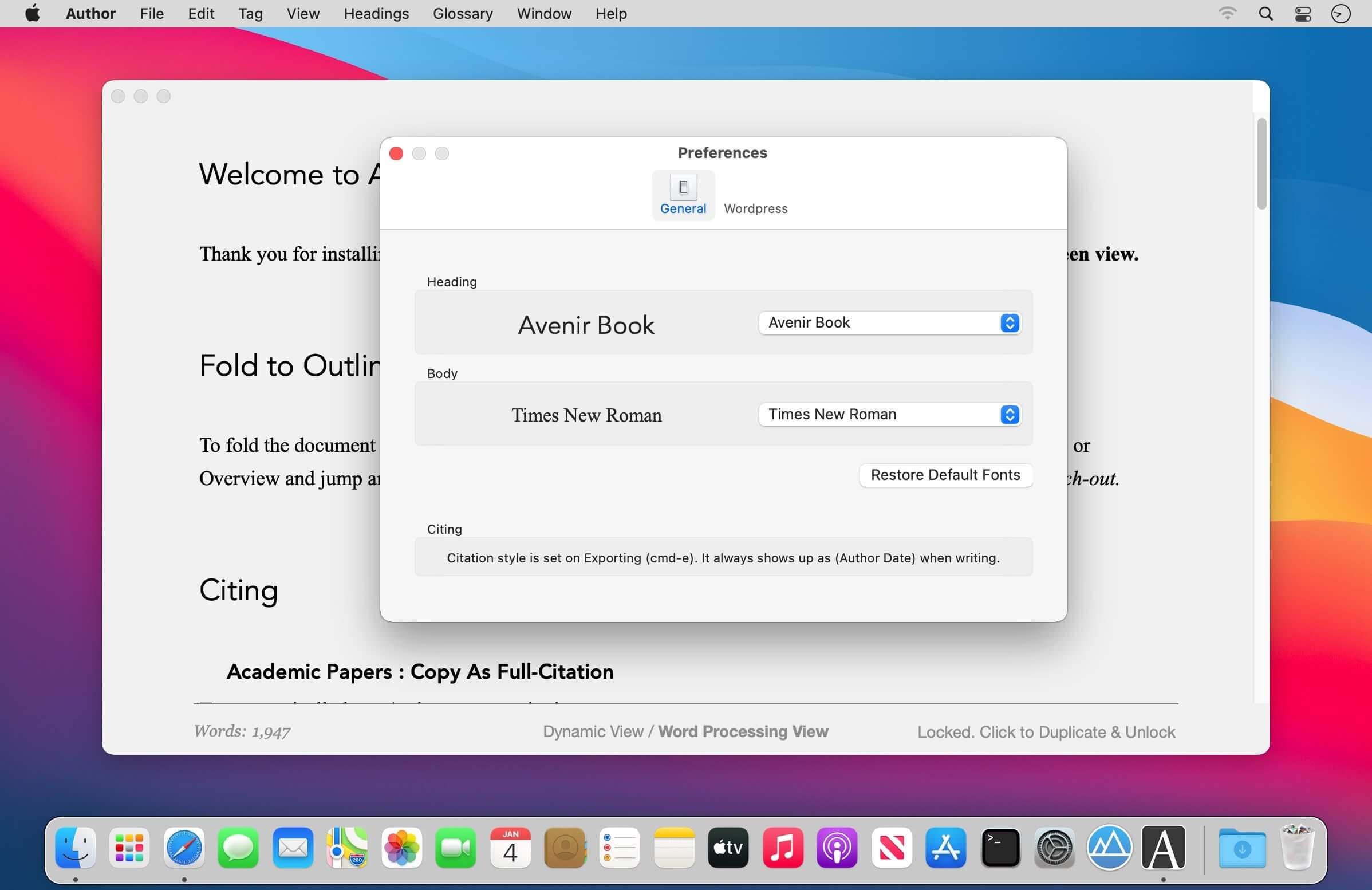 Author 7.5 for Mac screenshot