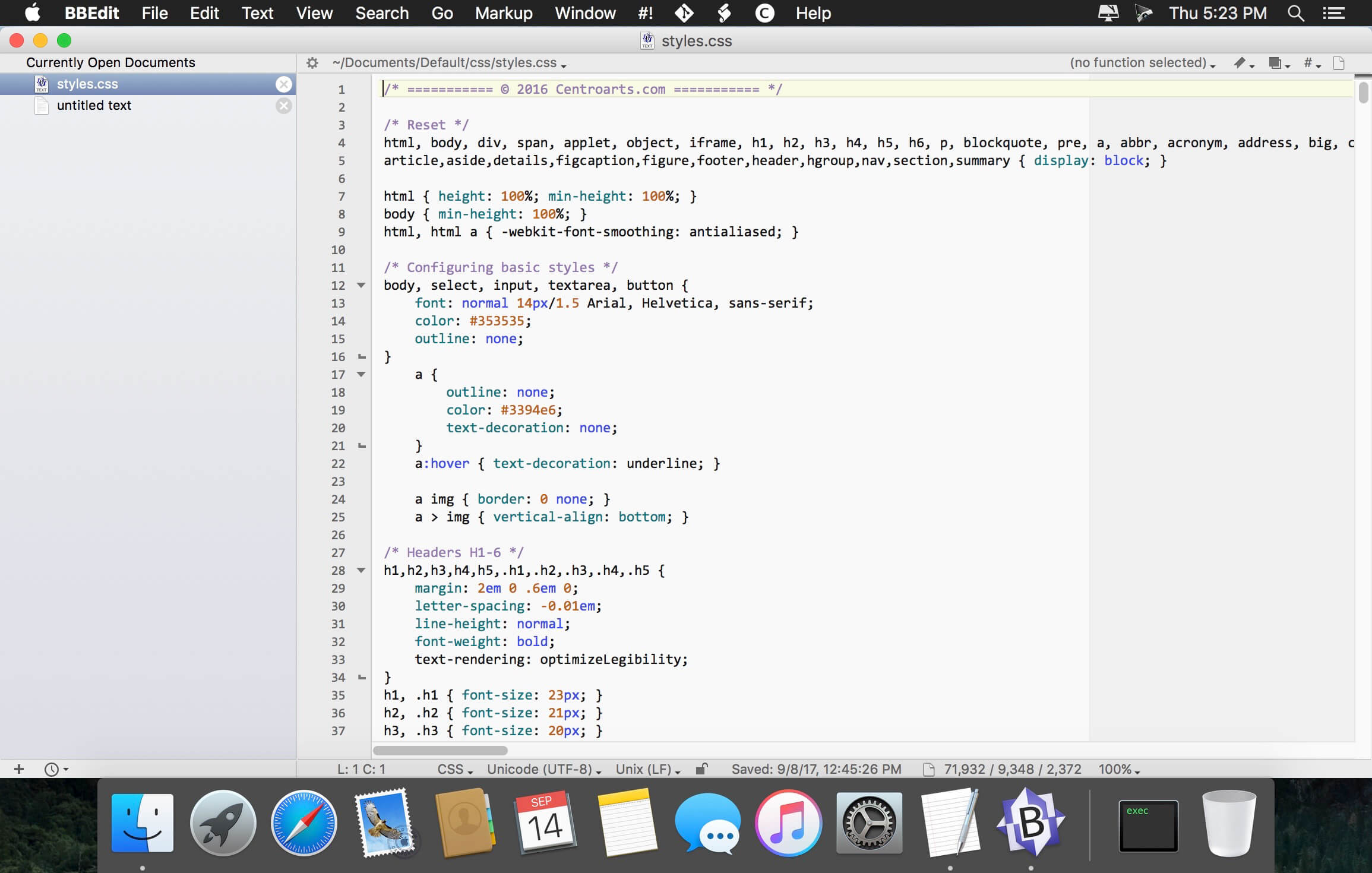 BBEdit 15.1.3 for Mac screenshot