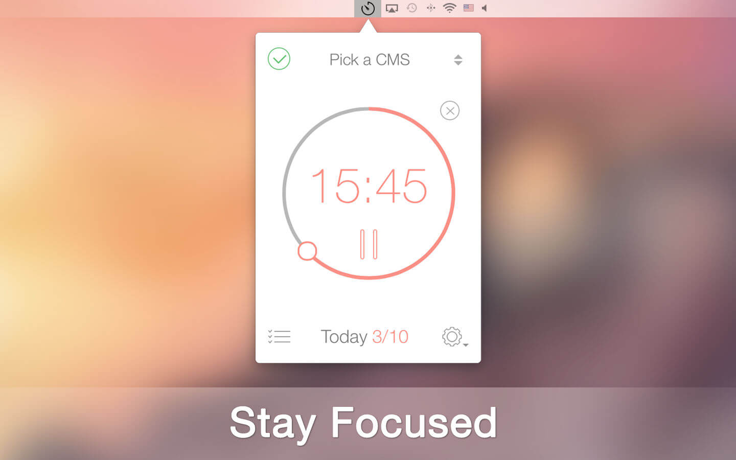 Be Focused Pro – Focus Timer 2.5.0 for Mac screenshot