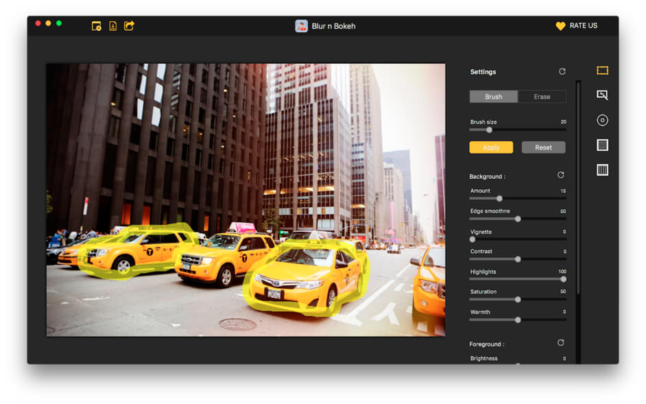 Blur n Bokeh 3.3 for Mac screenshot