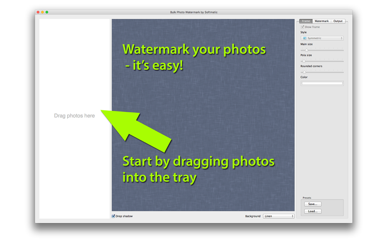 Bulk Photo Watermark 2.0 for Mac screenshot