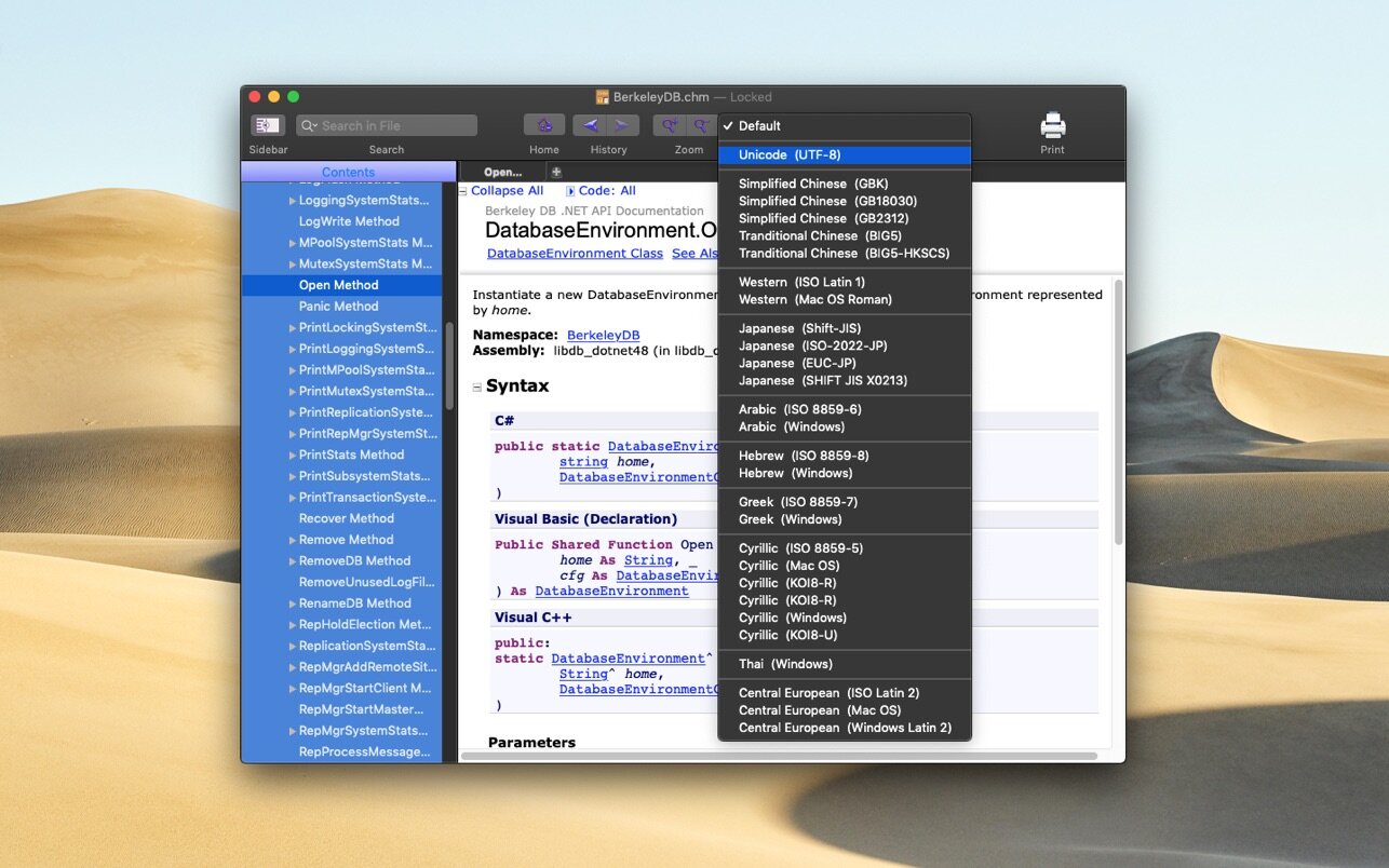 CHM Viewer Star 6.3.4 for Mac screenshot