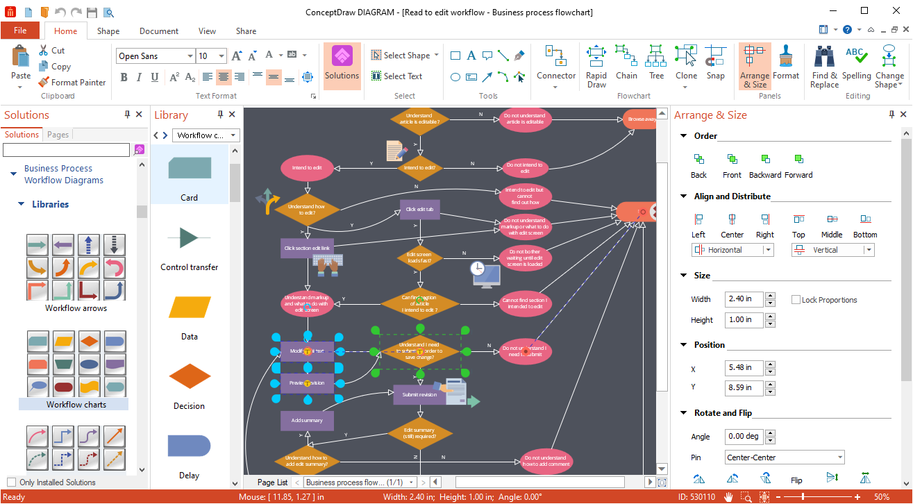 ConceptDraw DIAGRAM 18.0.1.571 for Mac screenshot