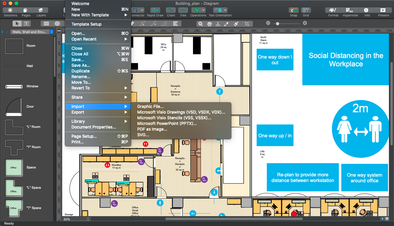 ConceptDraw DIAGRAM 18.0.1.571 for Mac screenshot