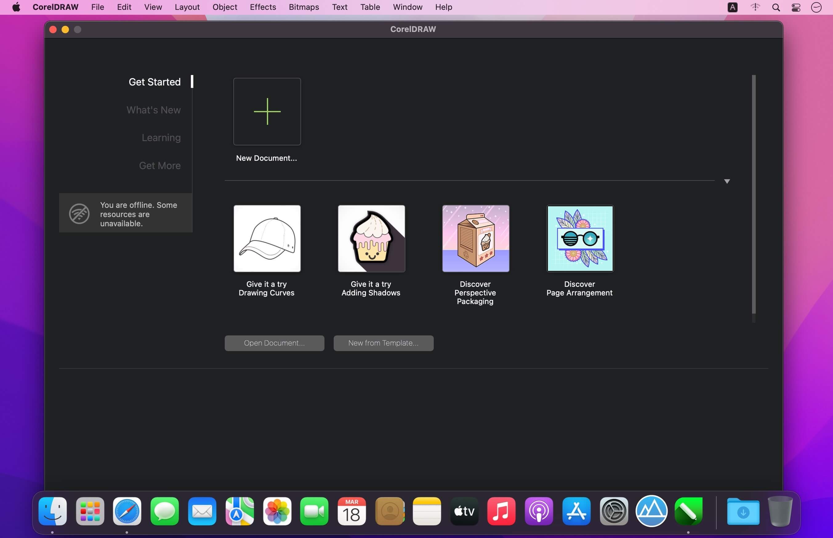 CorelDRAW Graphics Suite 2024 v25.2.1.313 for Mac screenshot