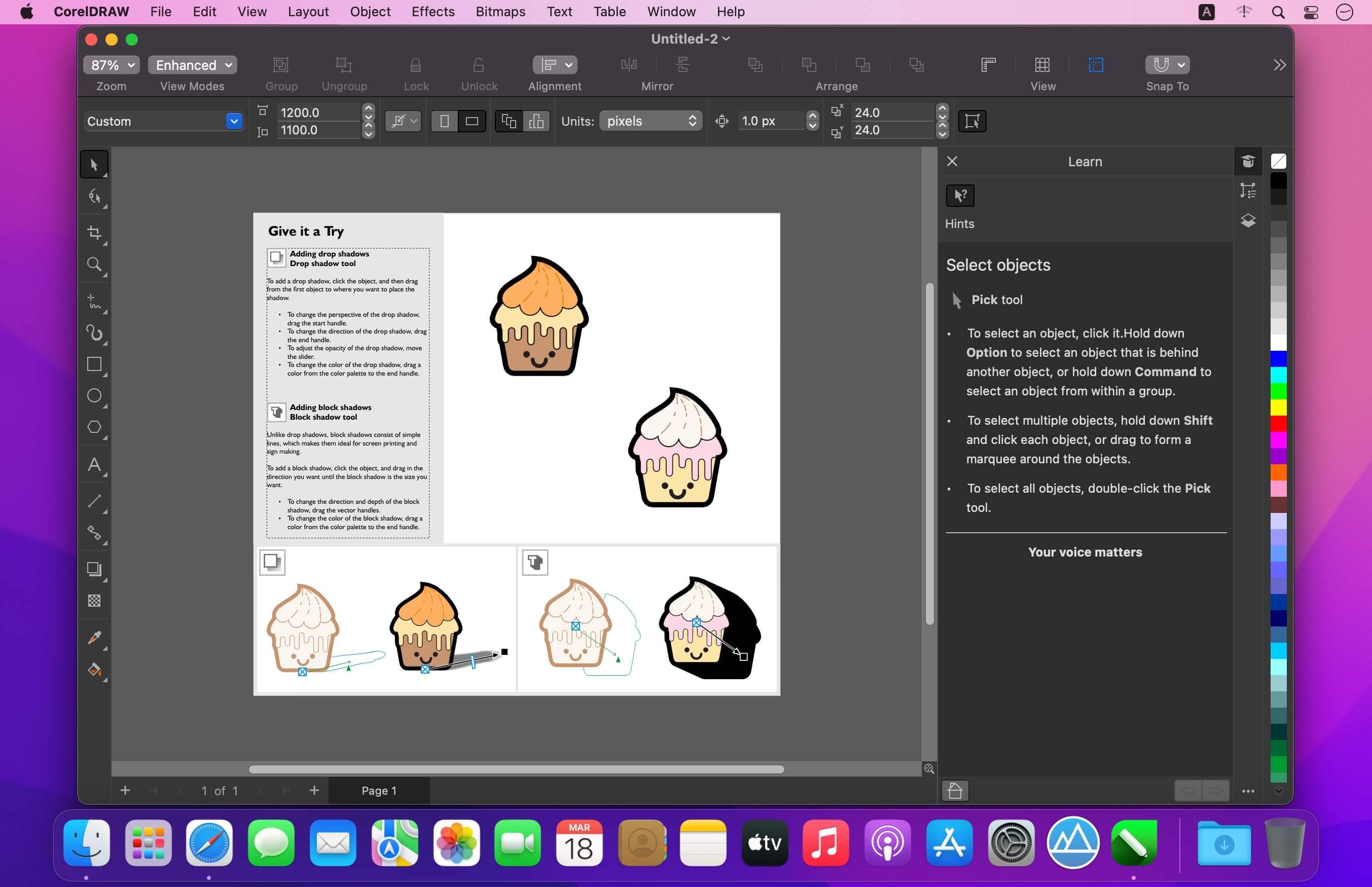 CorelDRAW Graphics Suite 2025 v26.0.0.101 for Mac screenshot