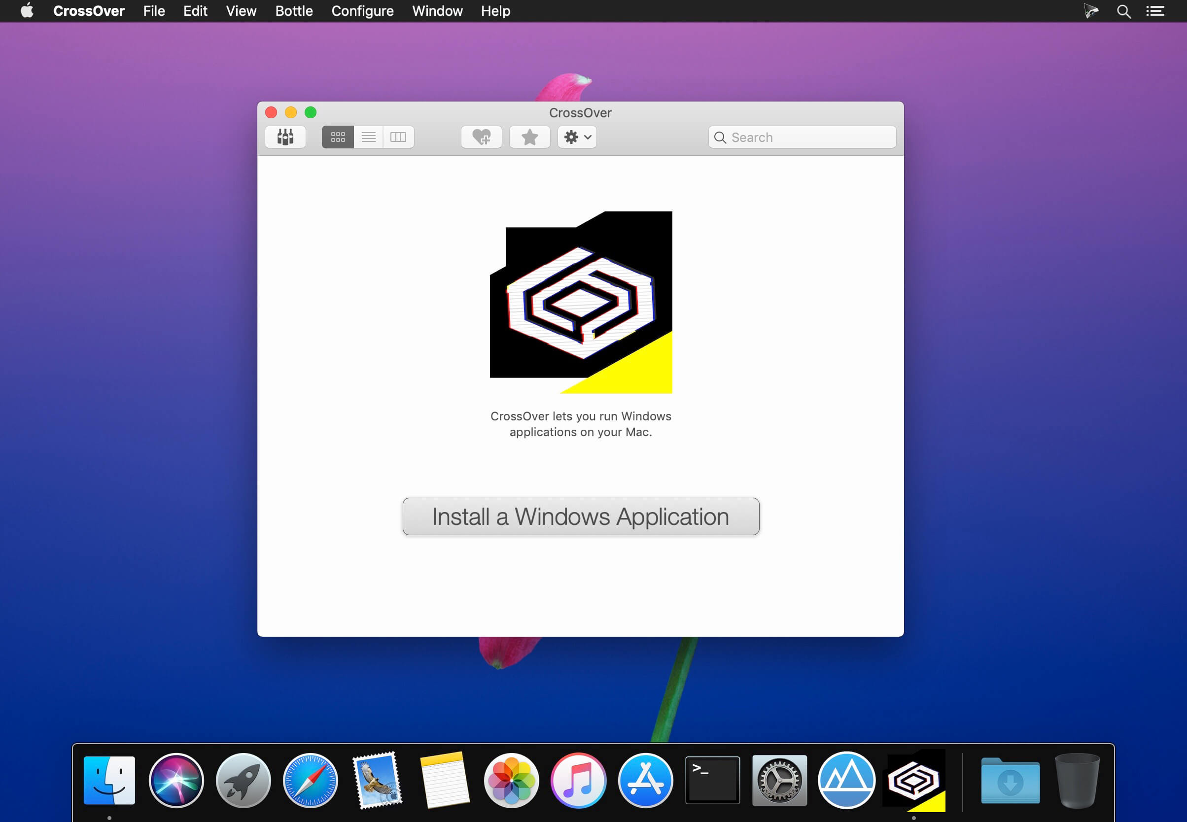 CrossOver 25.0.0 for Mac screenshot