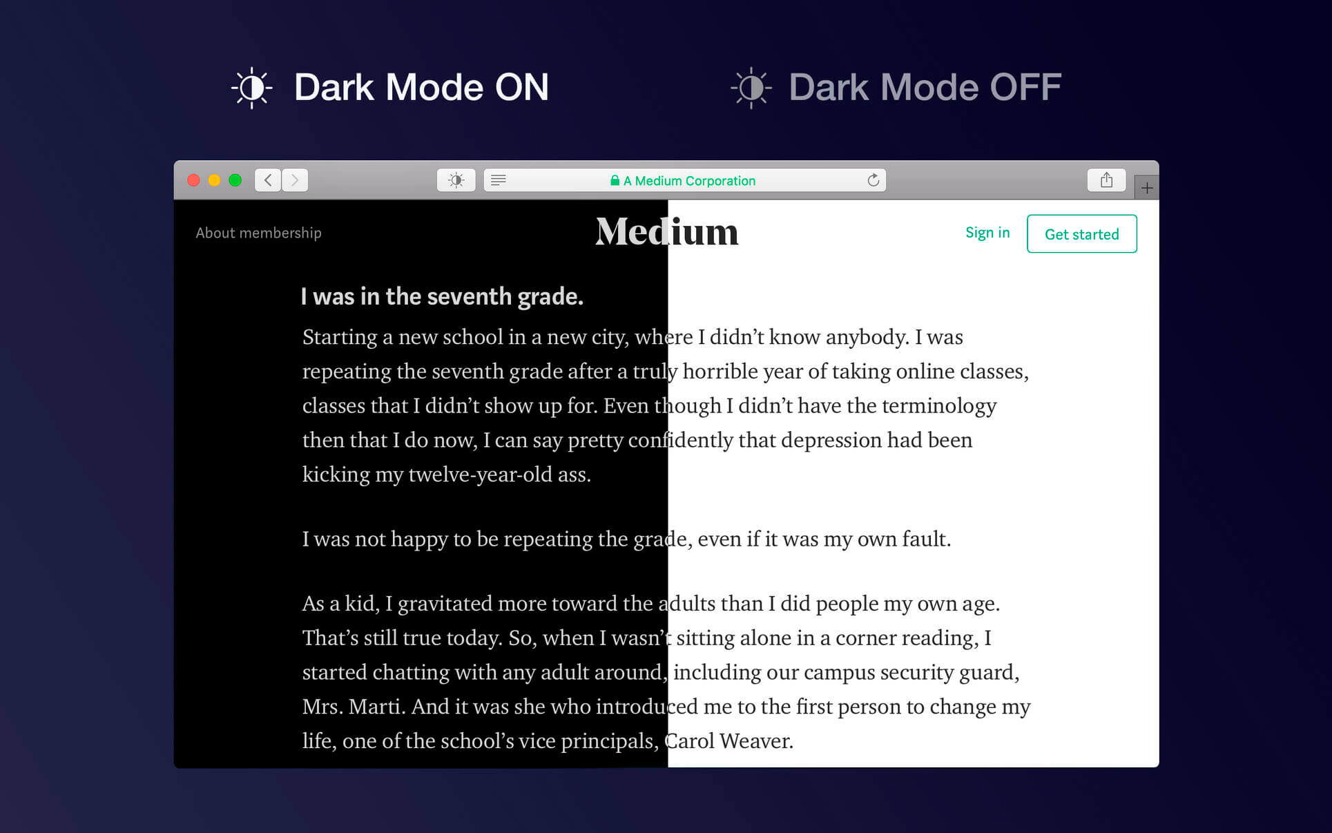 Dark Mode for Safari 3.1.0 for Mac screenshot