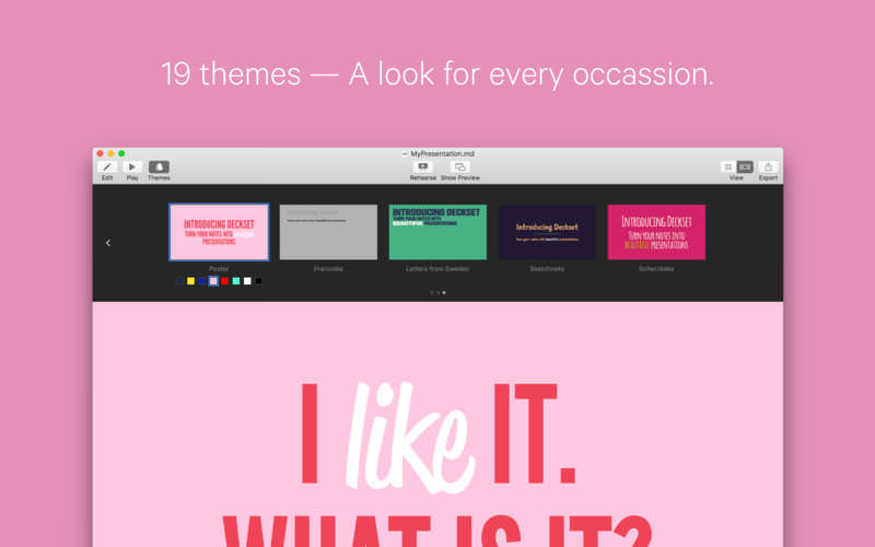 Deckset 2.0.31 for Mac screenshot