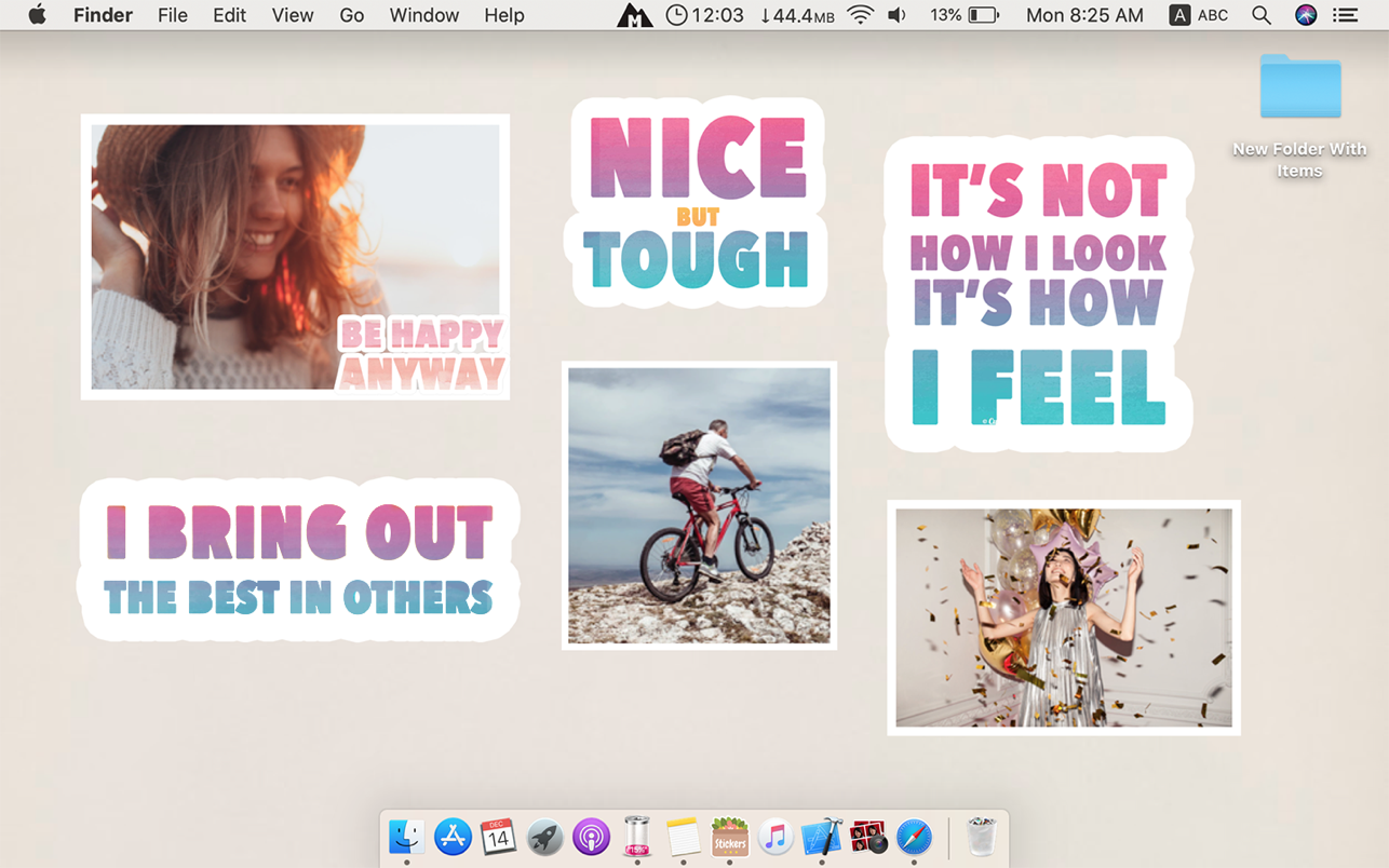 Desktop Stickers 2.84 for Mac screenshot
