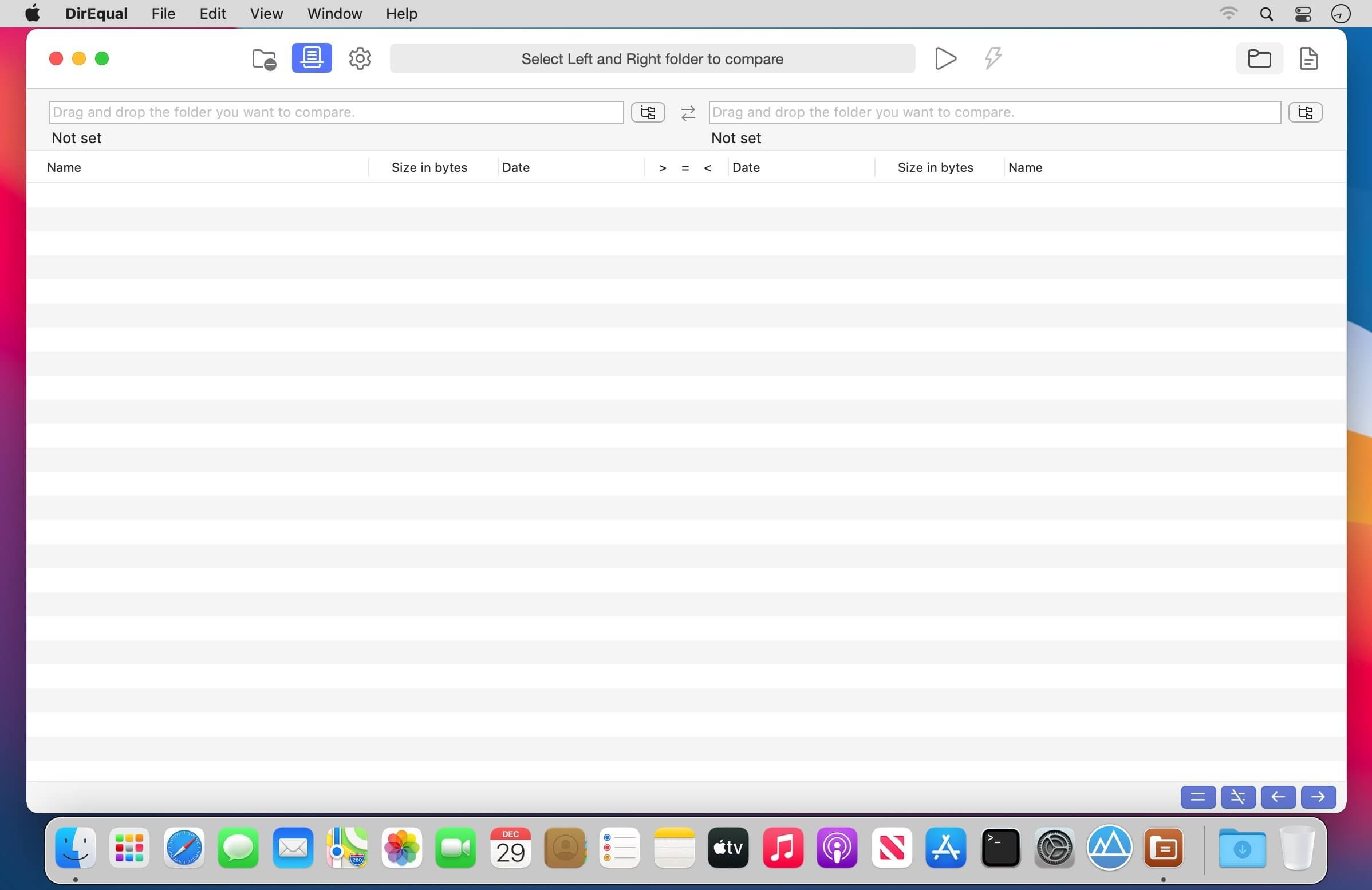 DirEqual 5.8.2 for Mac screenshot