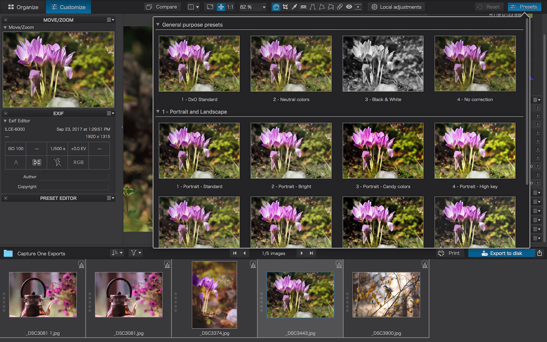DxO PhotoLab 3 ELITE Edition 3.3.2.58 for Mac screenshot