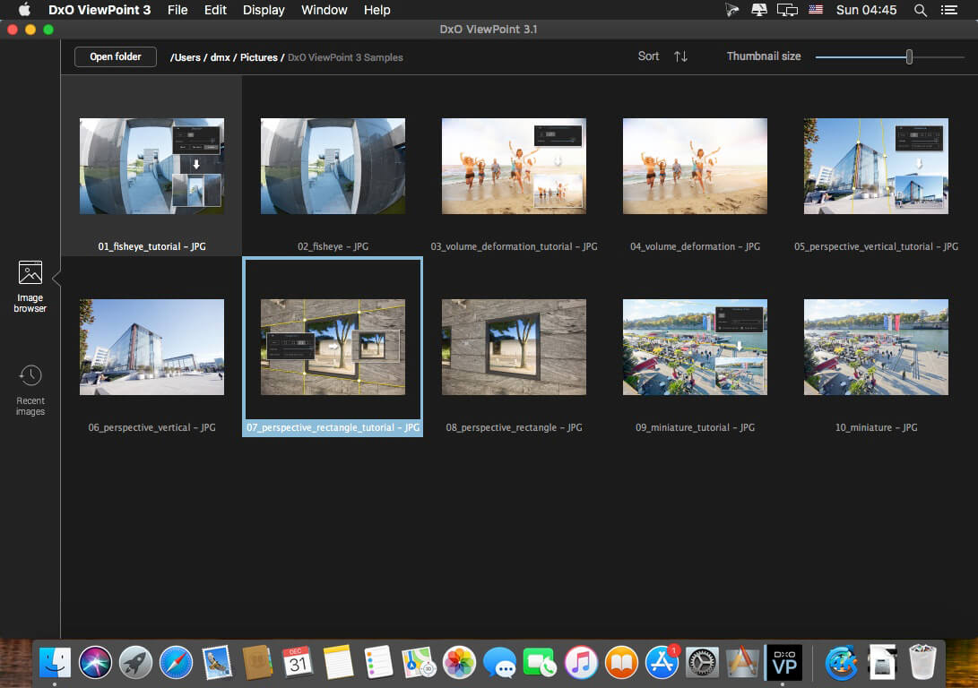 DxO ViewPoint 3.1.16.289 for Mac screenshot