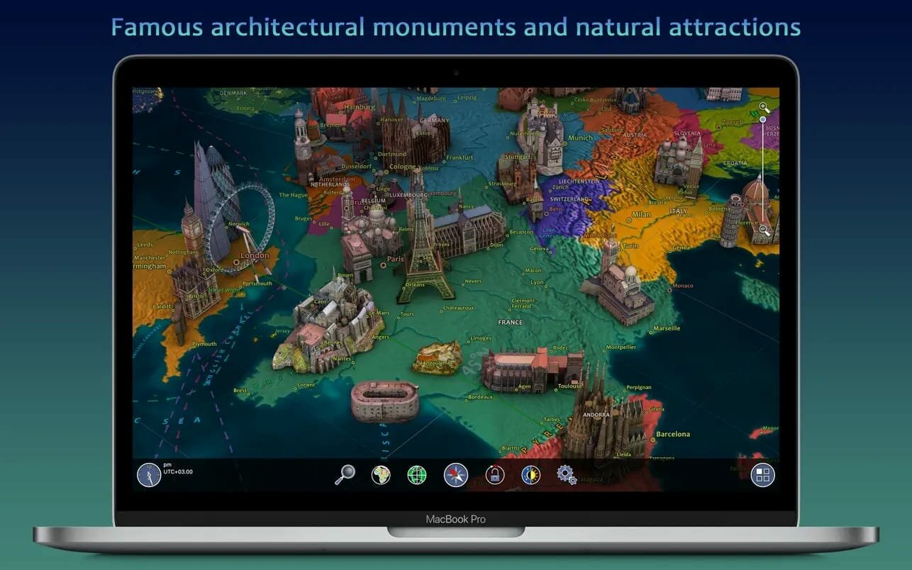 Earth 3D – World Atlas 8.1.3 for Mac screenshot