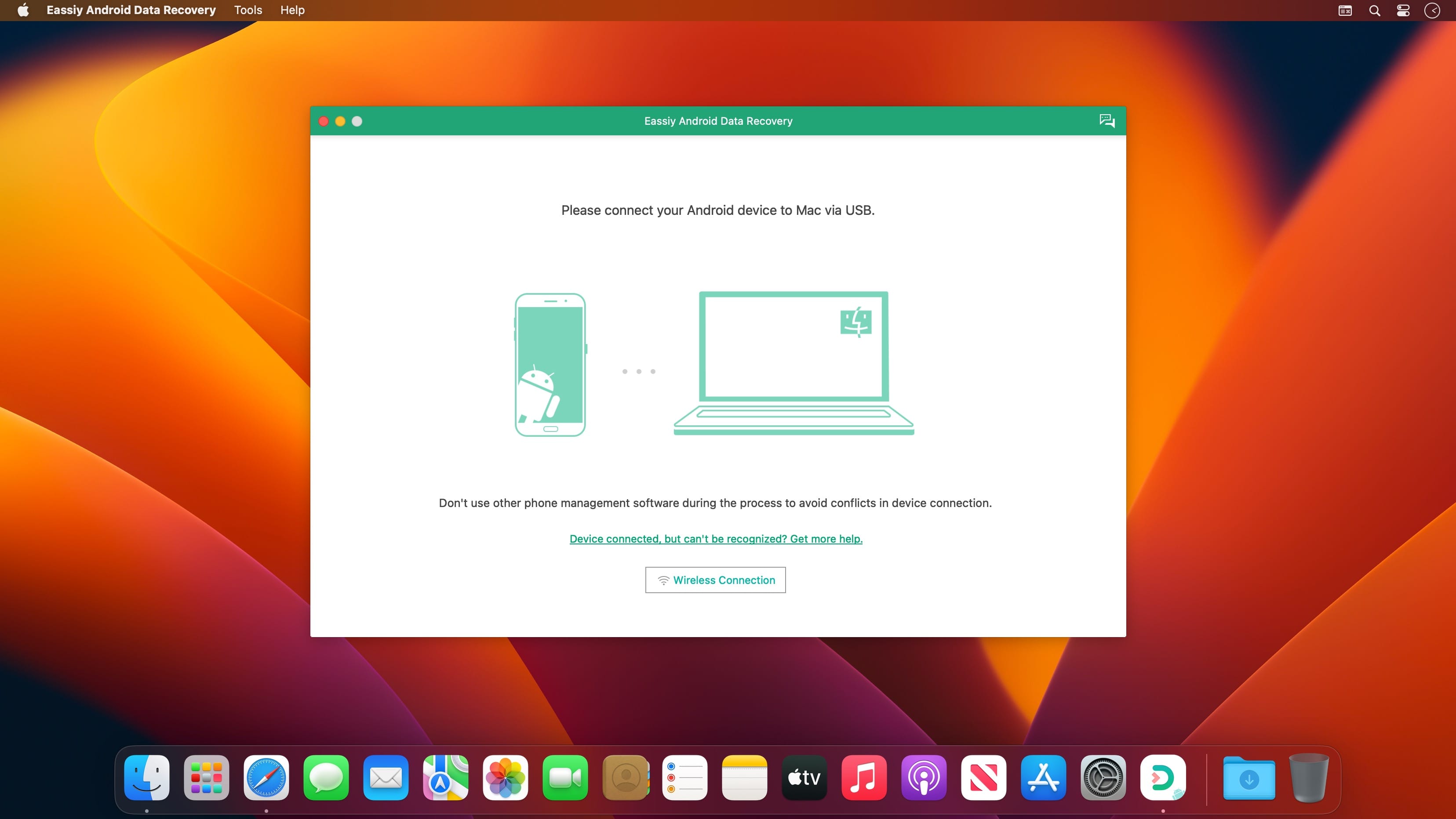 Eassiy Android Data Recovery 5.1.22 for Mac screenshot