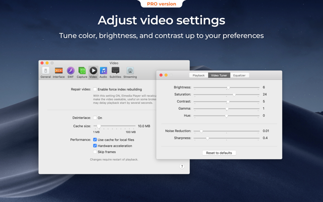 Elmedia Player Pro 7.14 (2226) for Mac screenshot